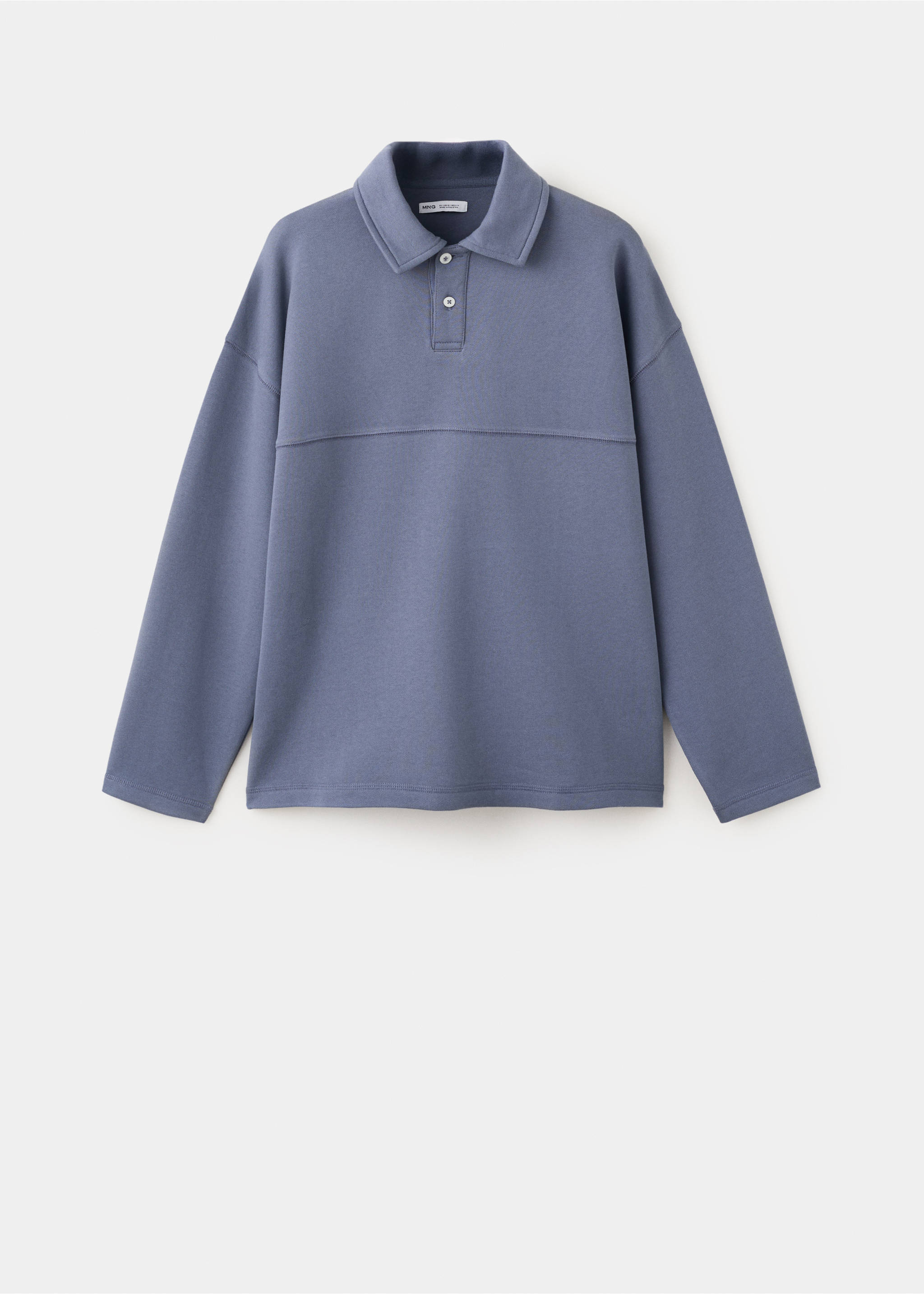 Толстовка с воротником поло - Изделие без модели