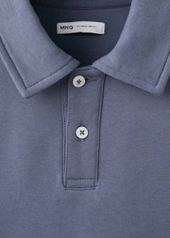 Polo-neck sweatshirt — Blue 7