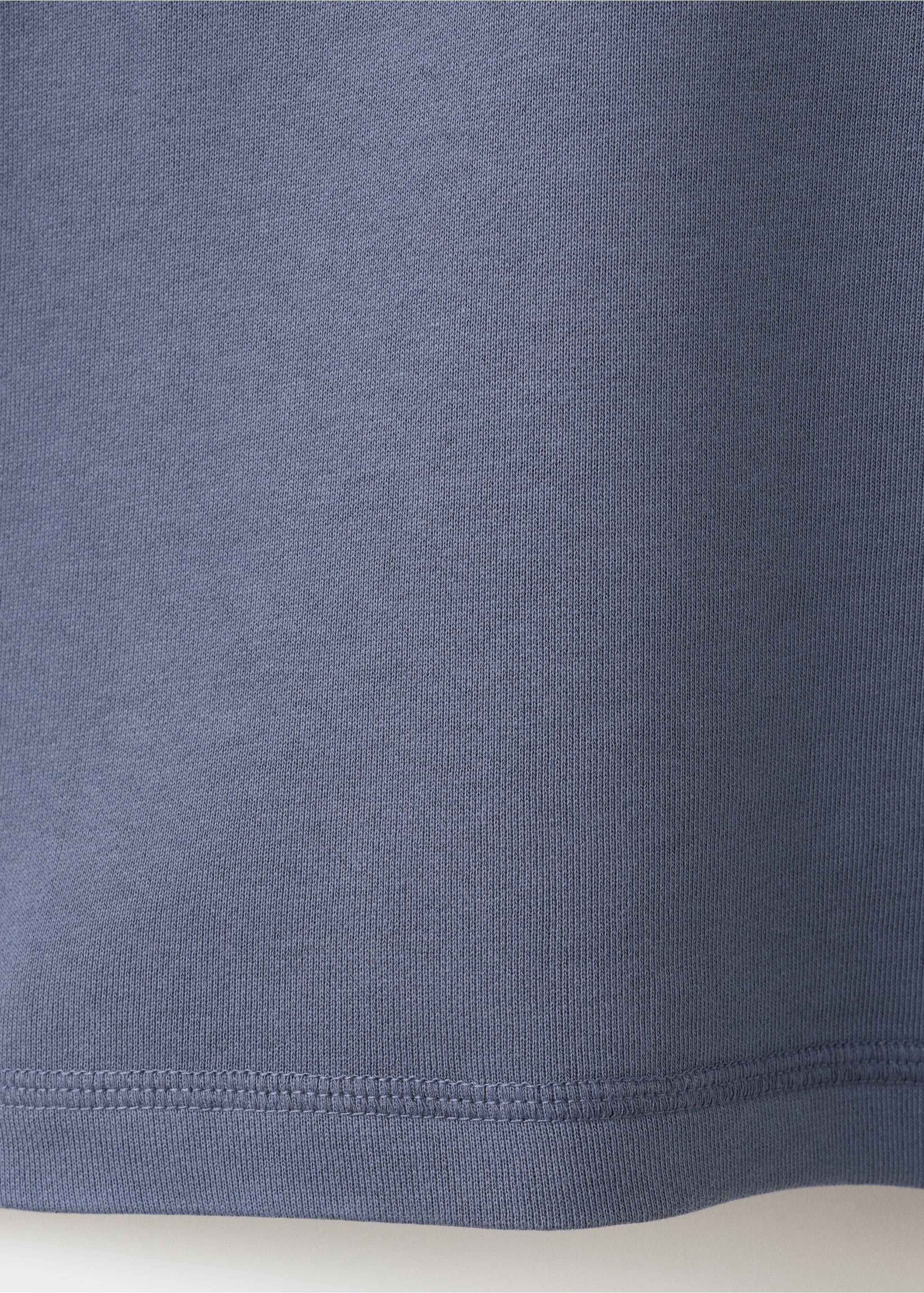 Polo-neck sweatshirt - Details of the article 0, Blue. Ref: 27057787-00.