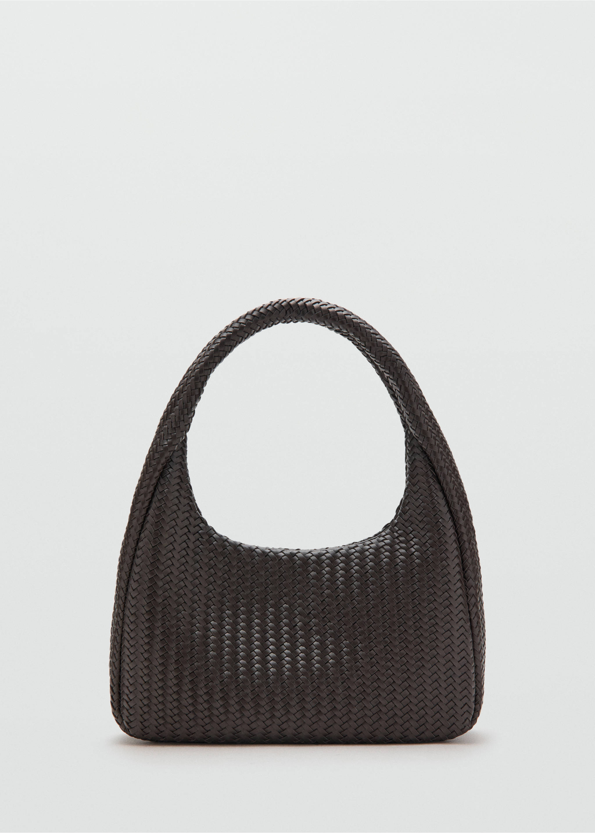 Braided shoulder bag - Article without model, Chocolate. Ref: 27057792-00.