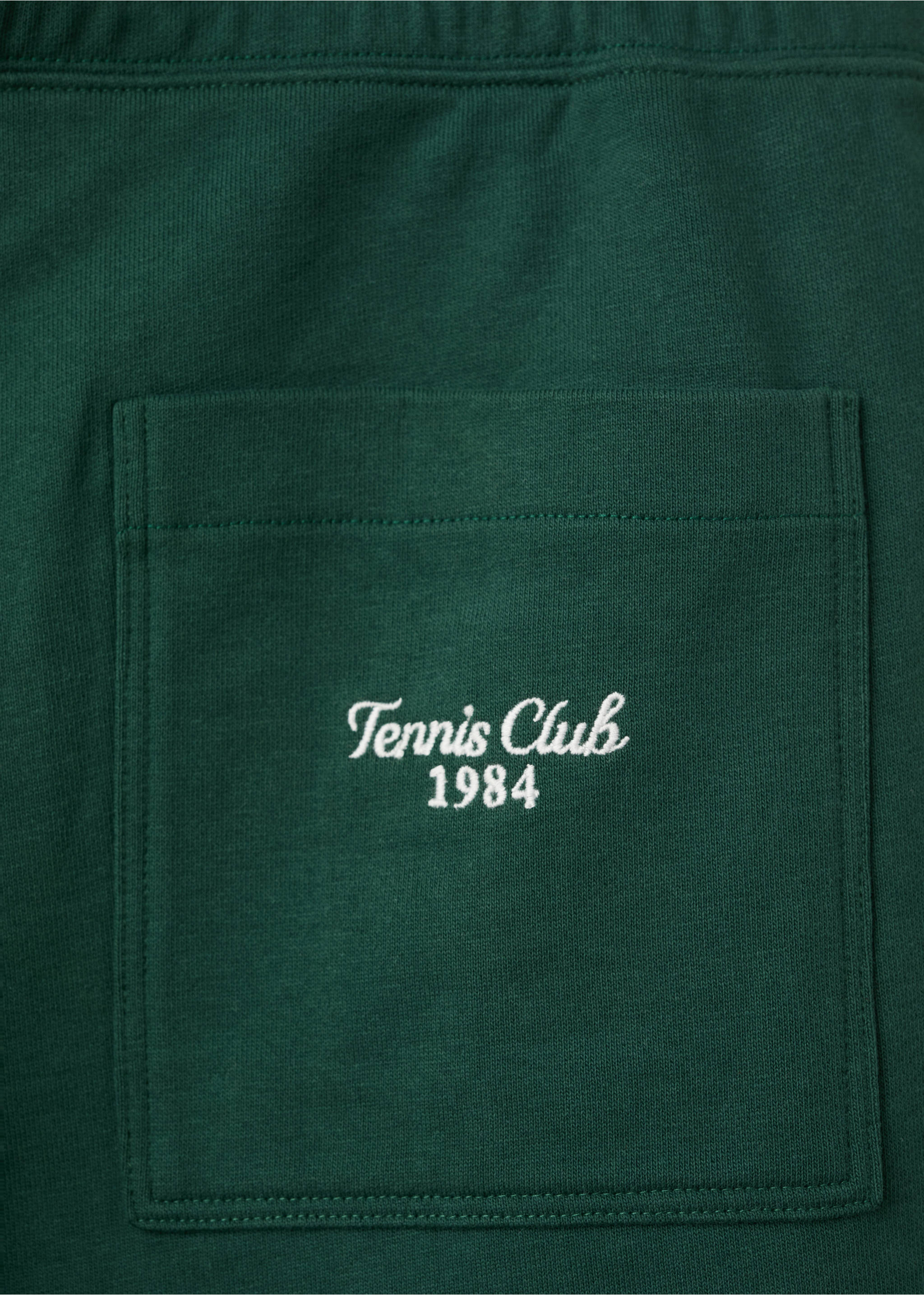 100% cotton bermuda shorts with drawstring - Details of the article 8, Dark Green. Ref: 27057793-00.