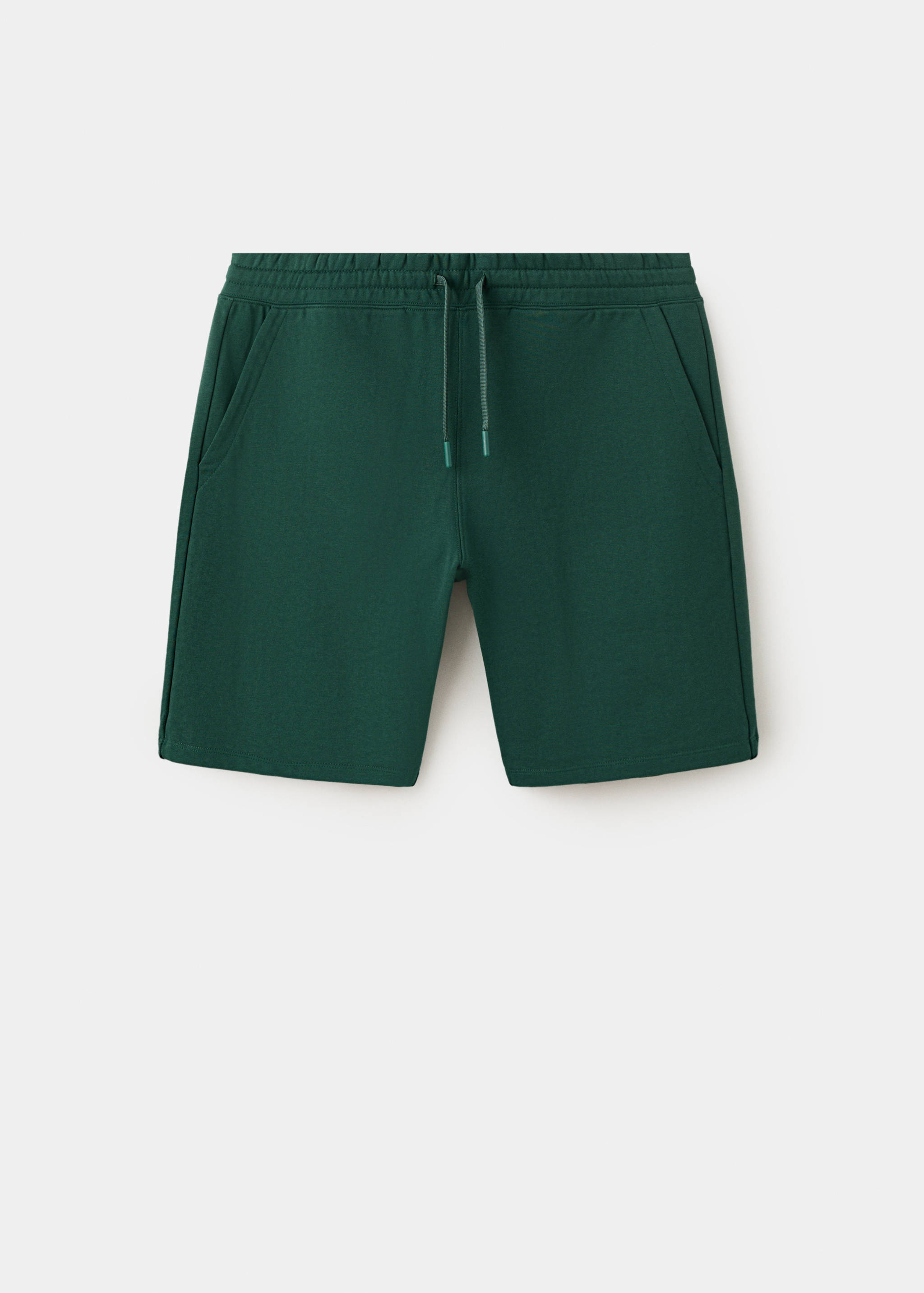 100% cotton bermuda shorts with drawstring - Article without model