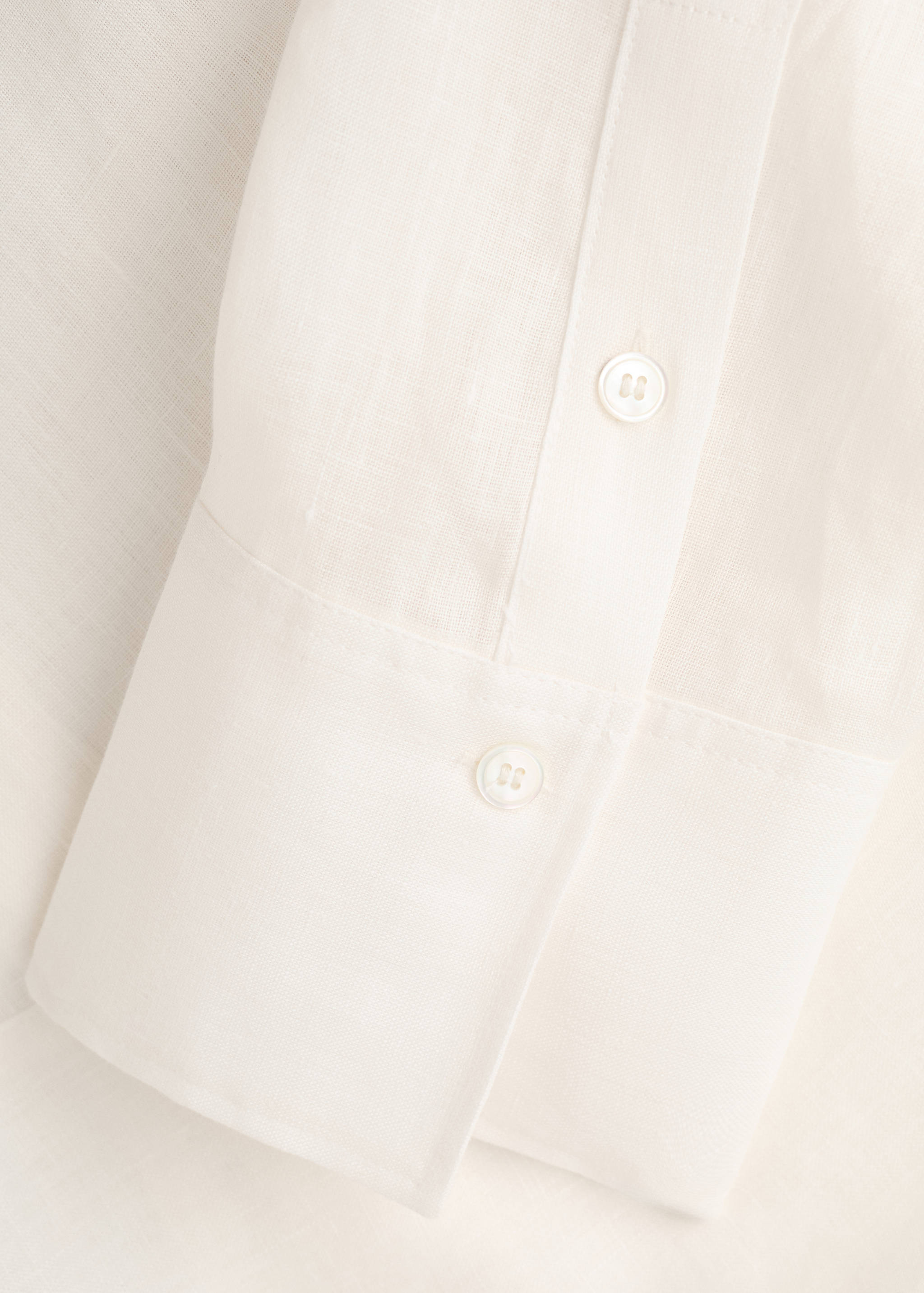Linen tie blouse - Details of the article 8