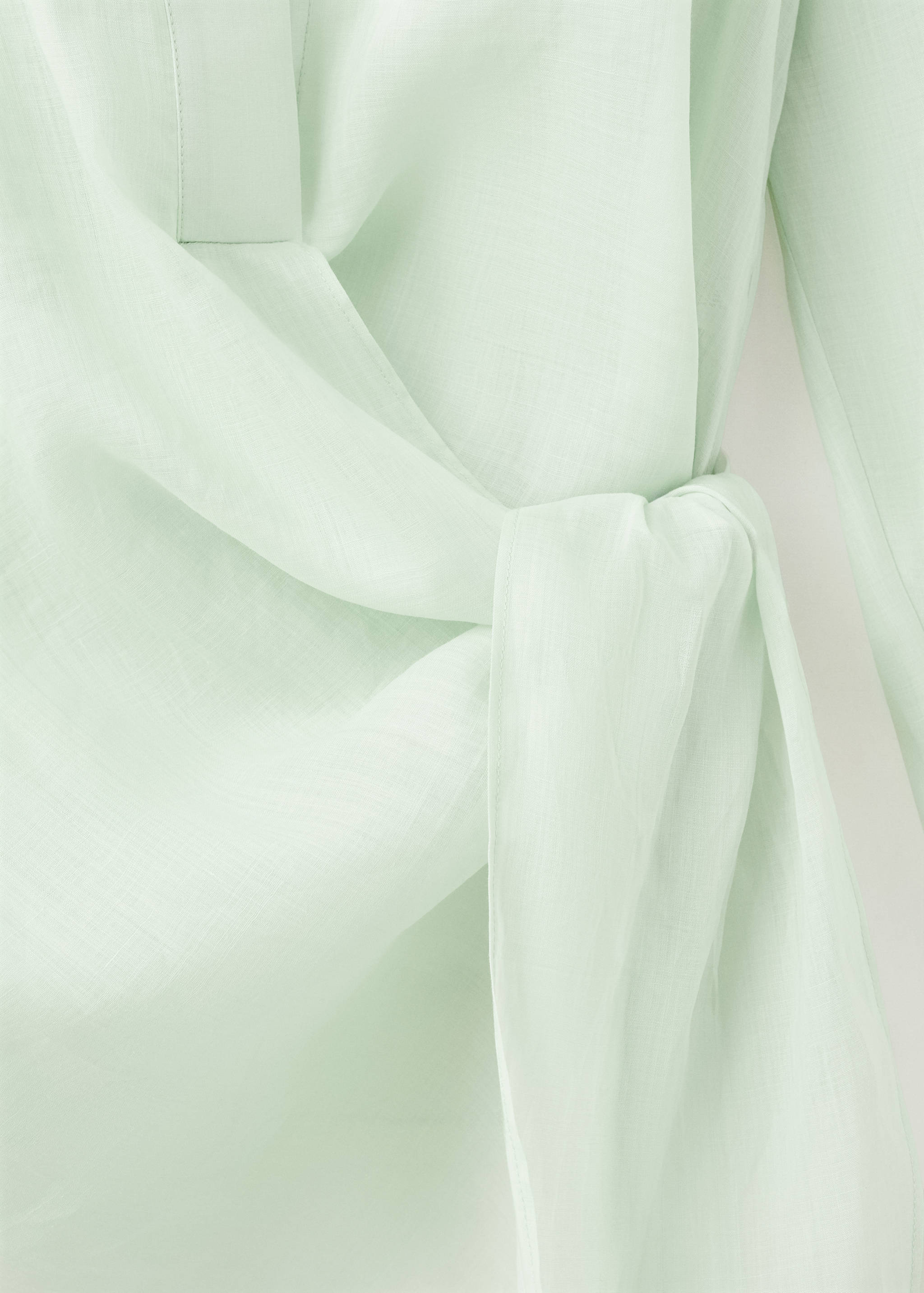 100% ramie double-breasted shirt - Details of the article 8