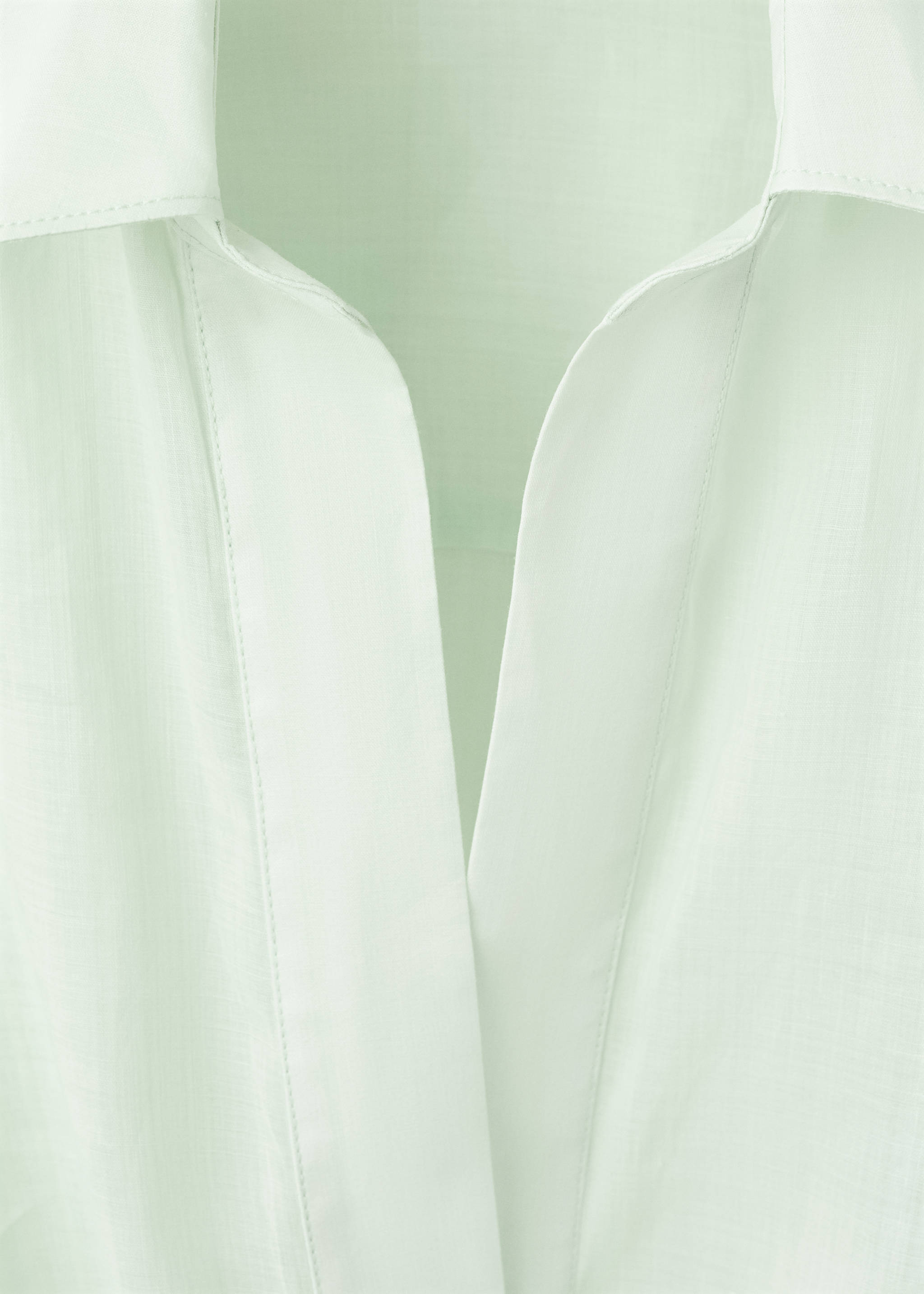 100% ramie double-breasted shirt - Details of the article 0