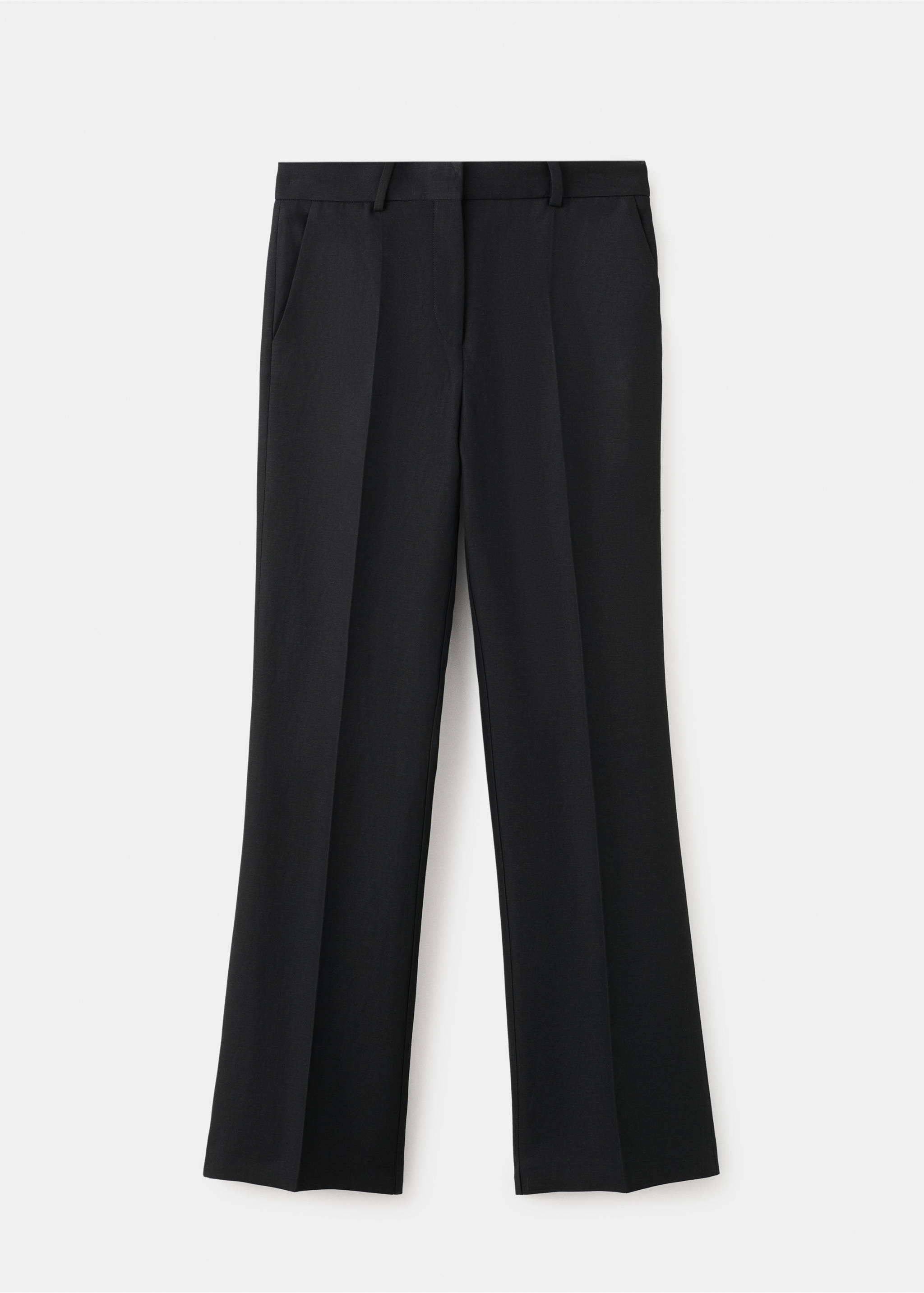 Straight-fit suit trousers - Article without model, Black. Ref: 27057799-00.