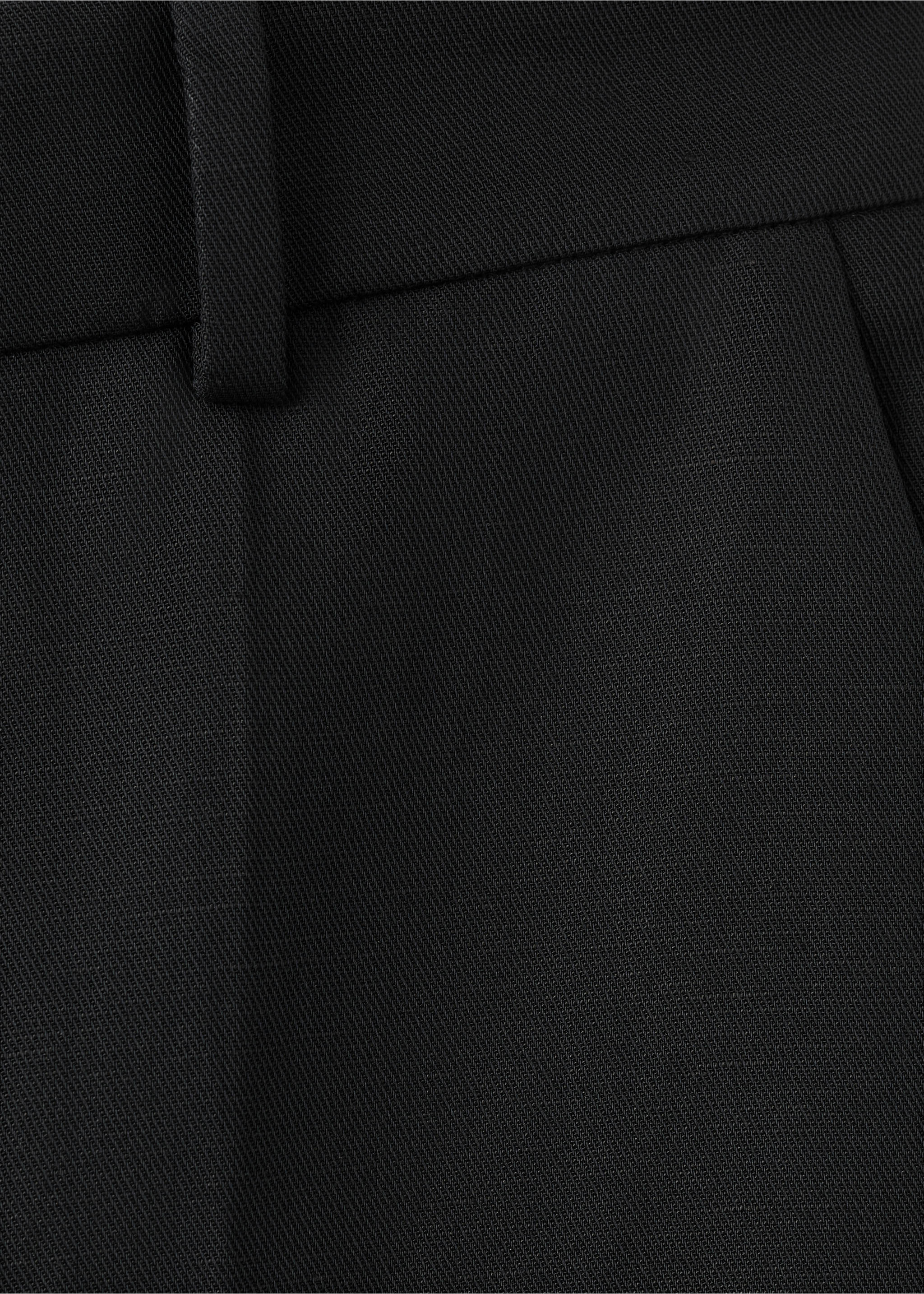 Straight-fit suit trousers - Details of the article 8, Black. Ref: 27057799-00.