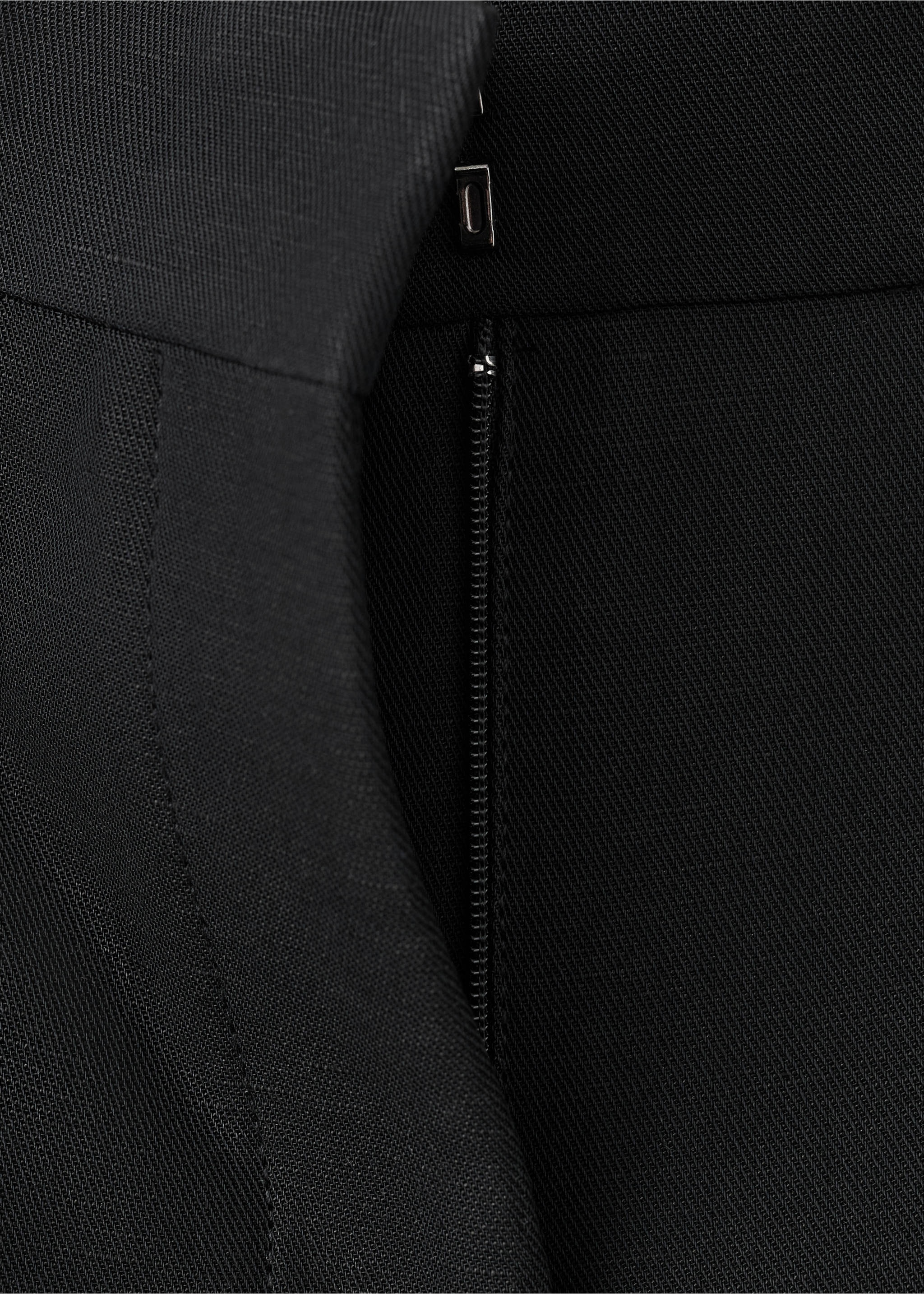 Straight-fit suit trousers - Details of the article 0, Black. Ref: 27057799-00.