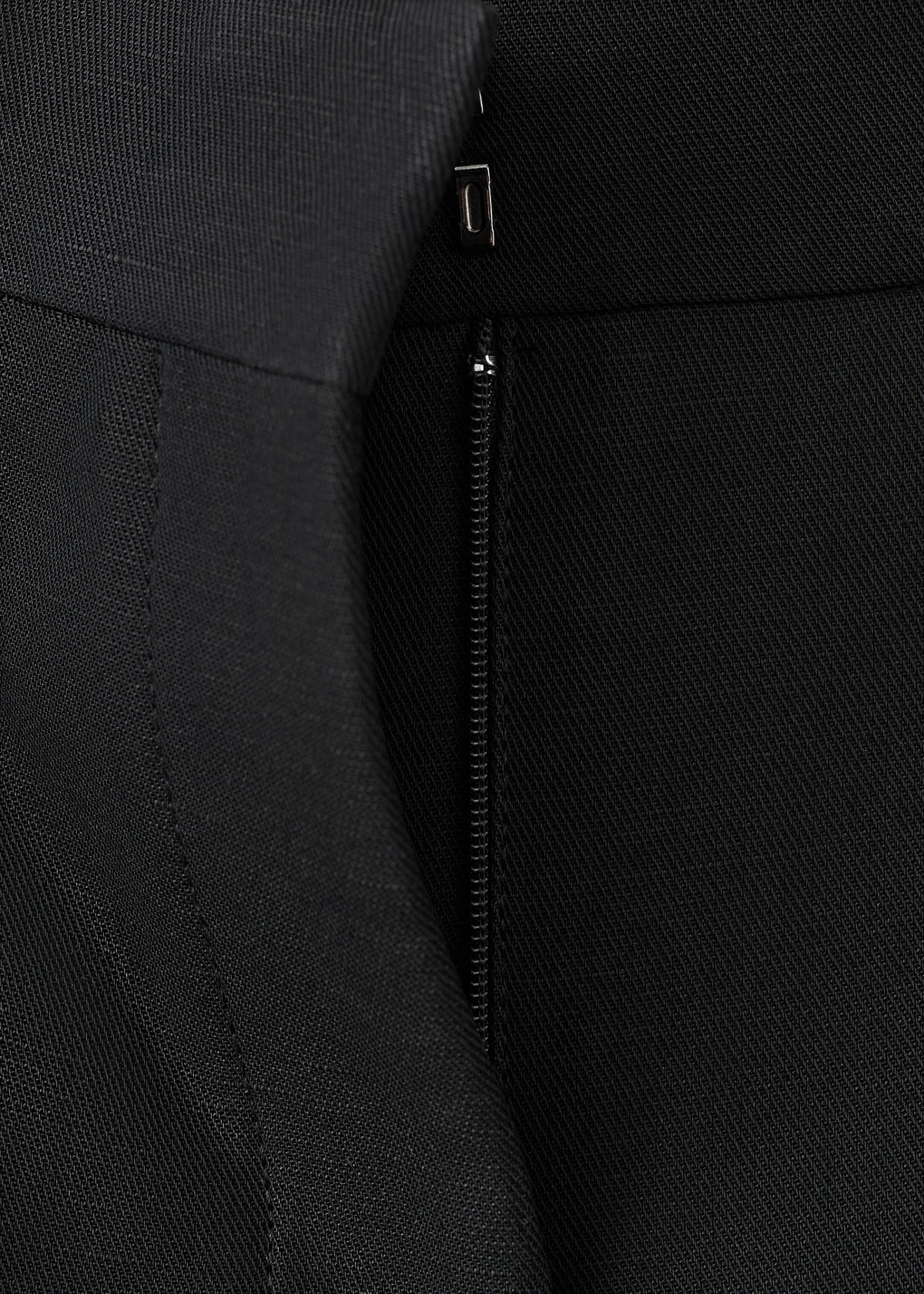 Straight-fit suit trousers — Black