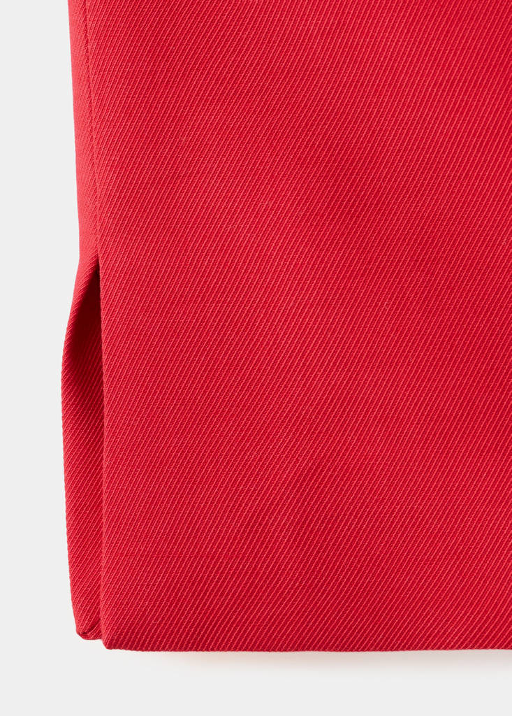 Lyocell strap neck top — Red