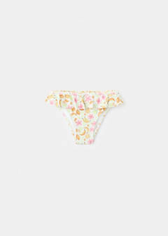 Printed bikini bottom — Ecru 1