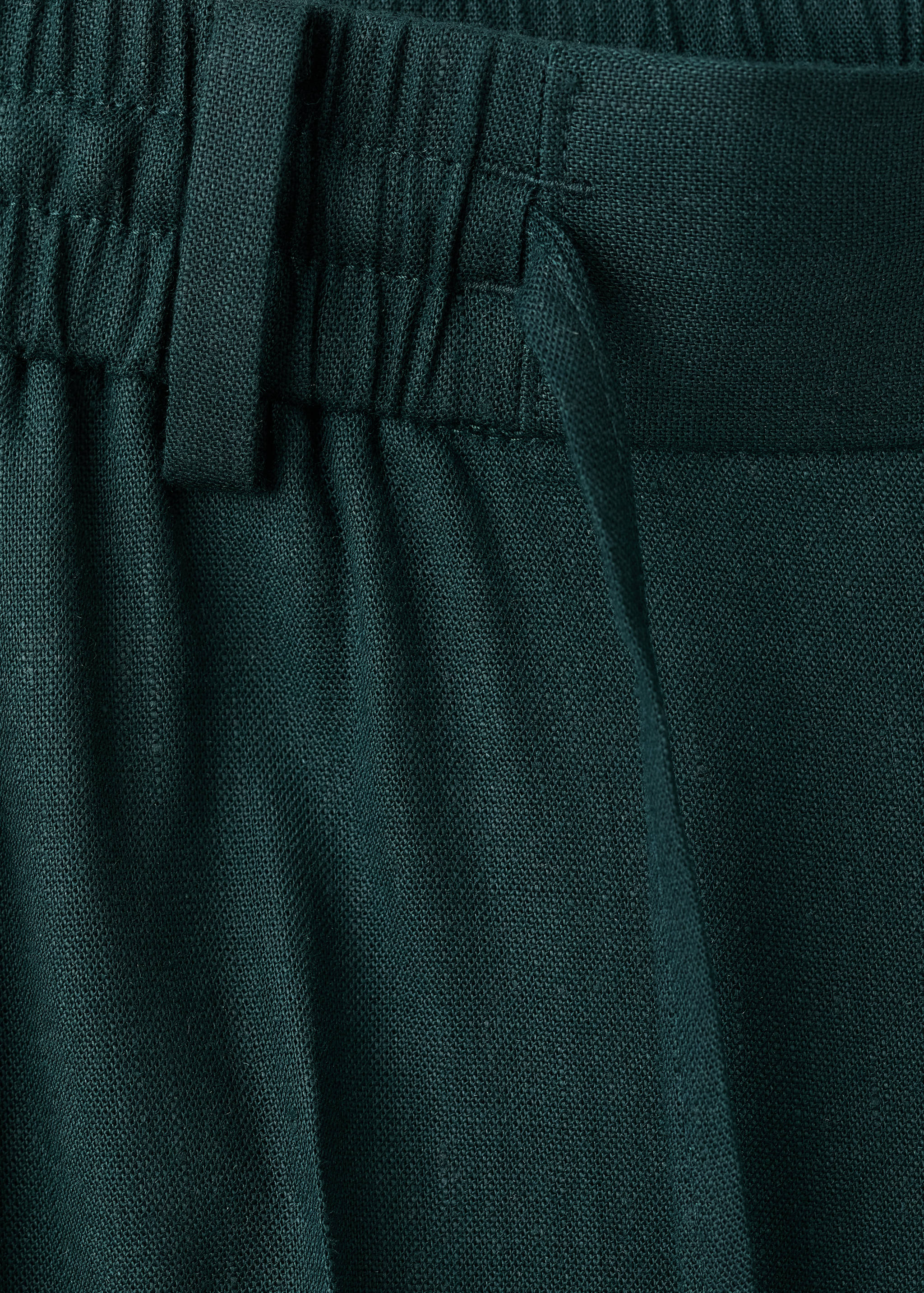 بنطلون سليم فيت مخطط من الكتان - تفاصيل المنتج 0