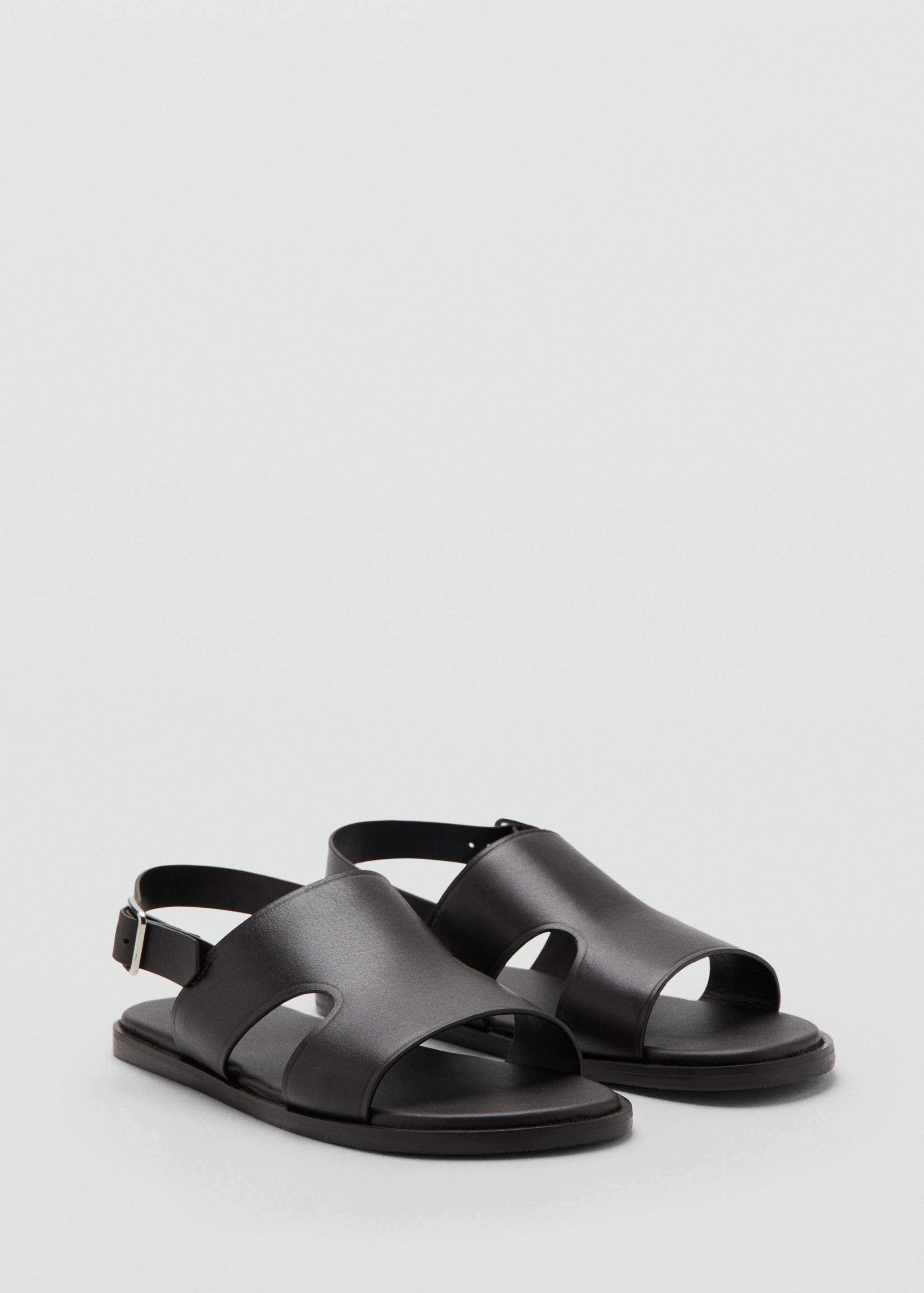 Sandales lanières cuir - Plan moyen