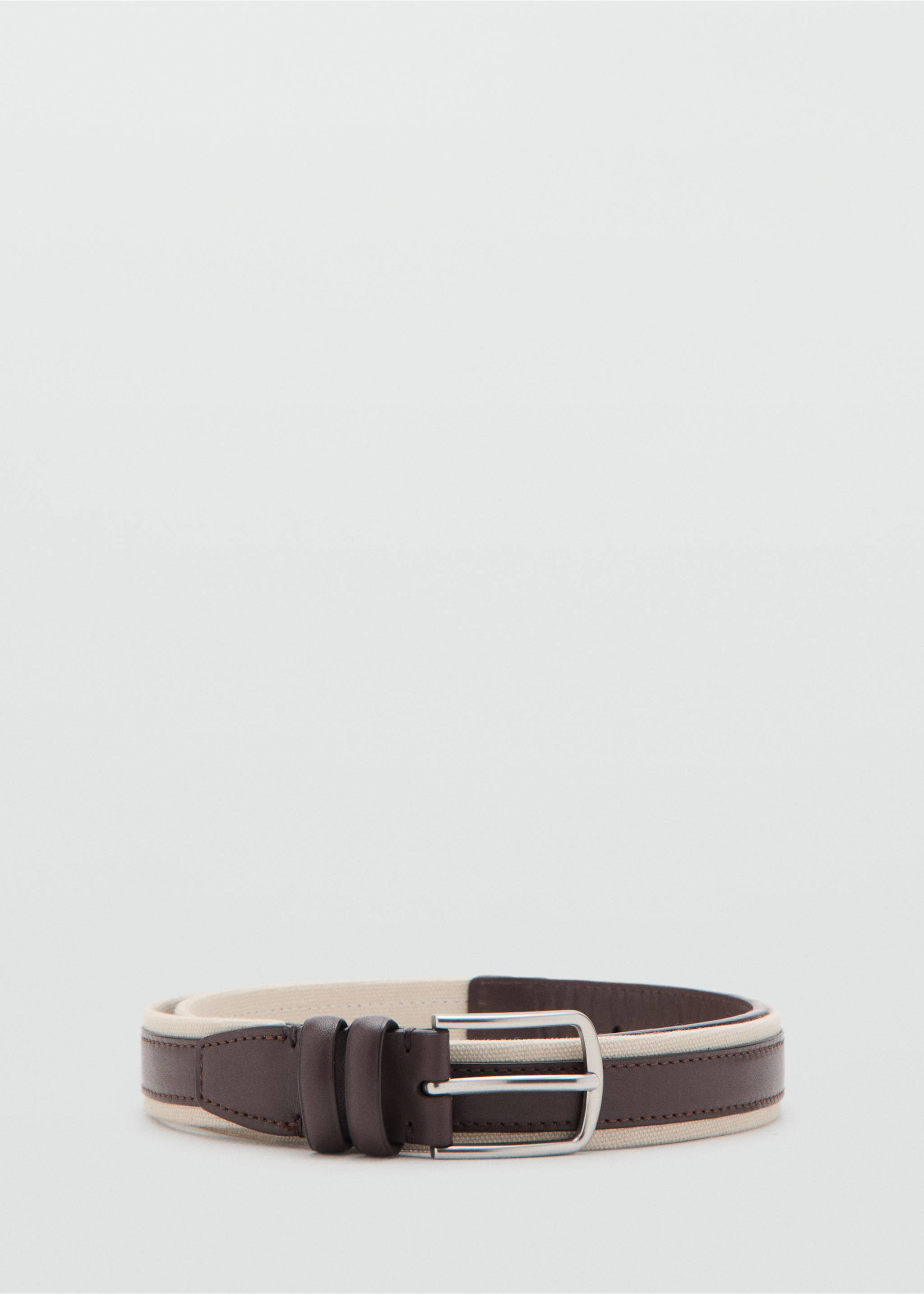 حزام جلدي مختلط - منتج دون نموذج, بني. Ref: 27057899-00.