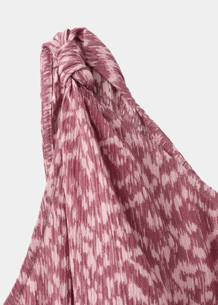 Printed asymmetrical dress — Pastel Pink