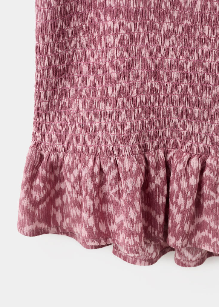Printed asymmetrical dress — Pastel Pink