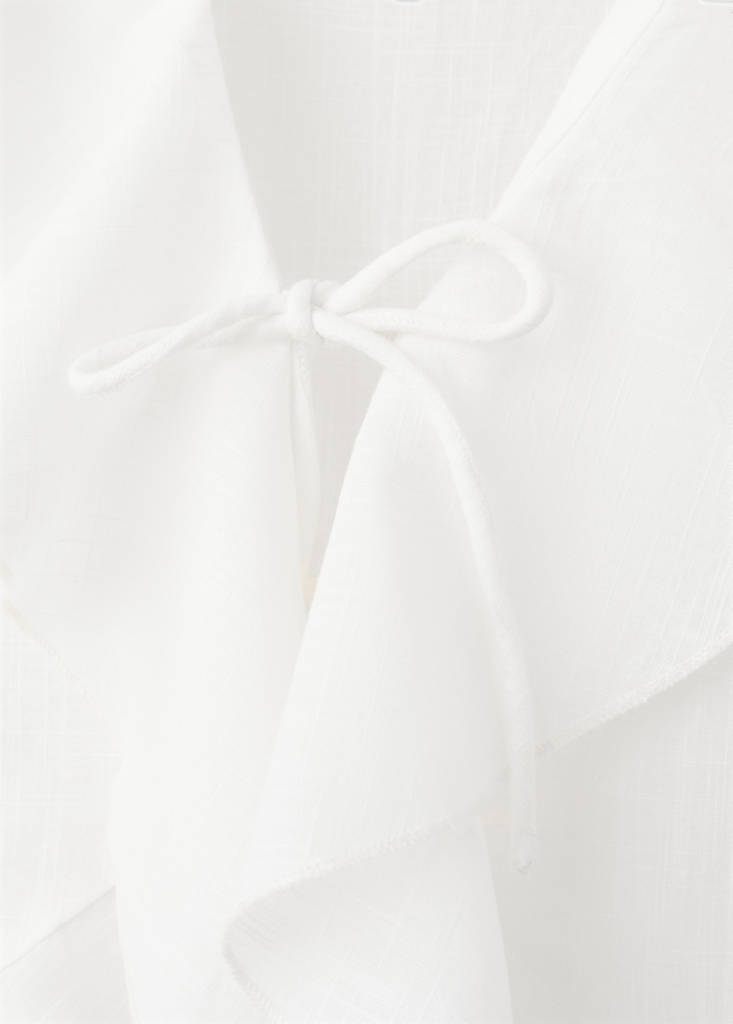 Ruffled top — Off White