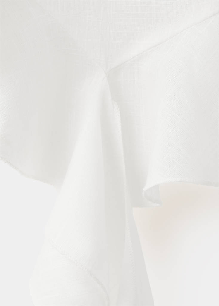 Ruffled top — Off White