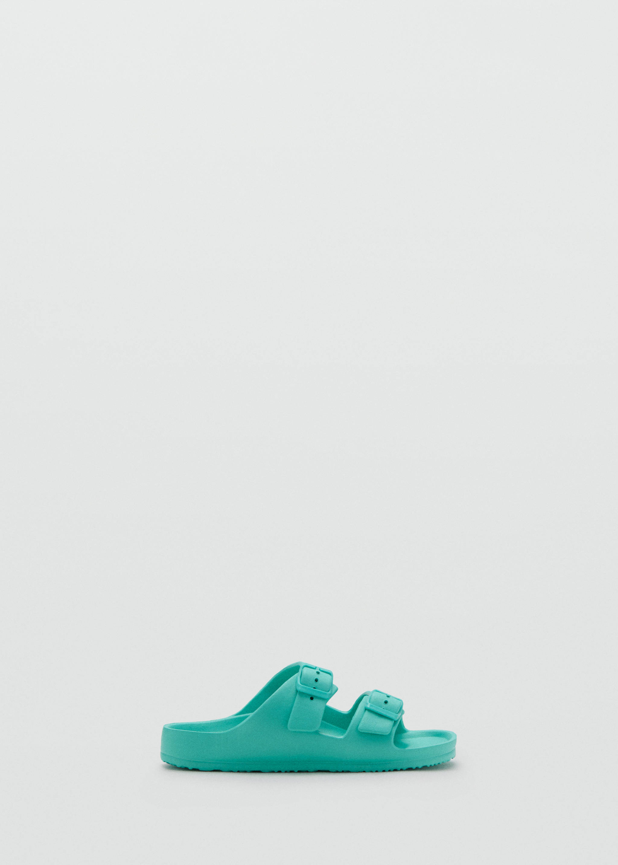 Rubberized sandal with buckles - Article without model
