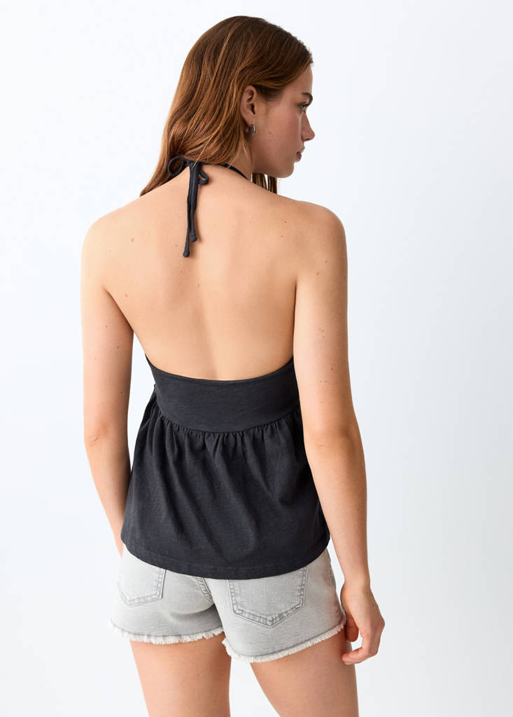 Open-back top — Charcoal