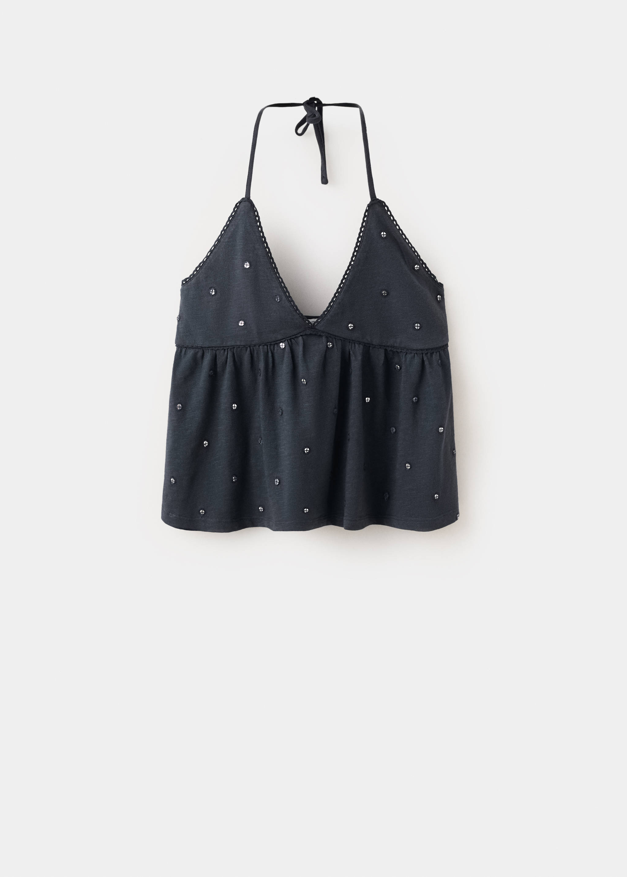 코튼 스트랩 탑 - 모델 없는 상품