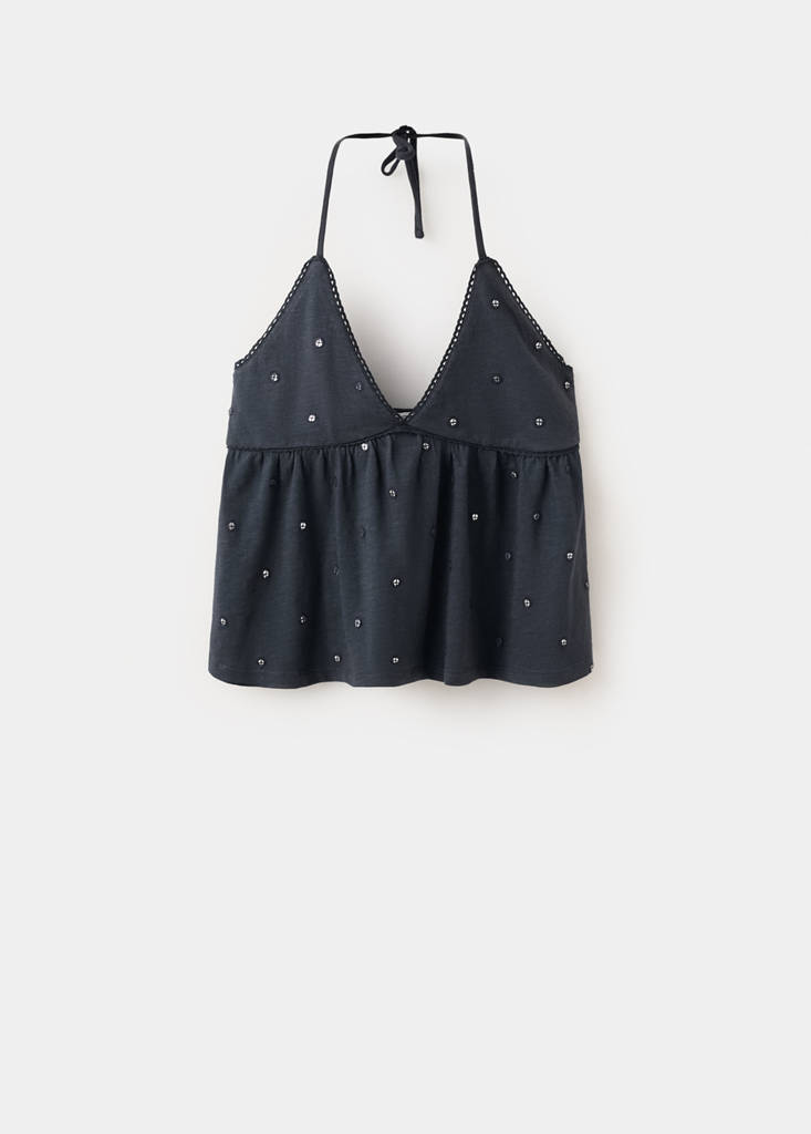 Open-back top — Charcoal