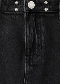 Studded denim skirt — Black denim 9