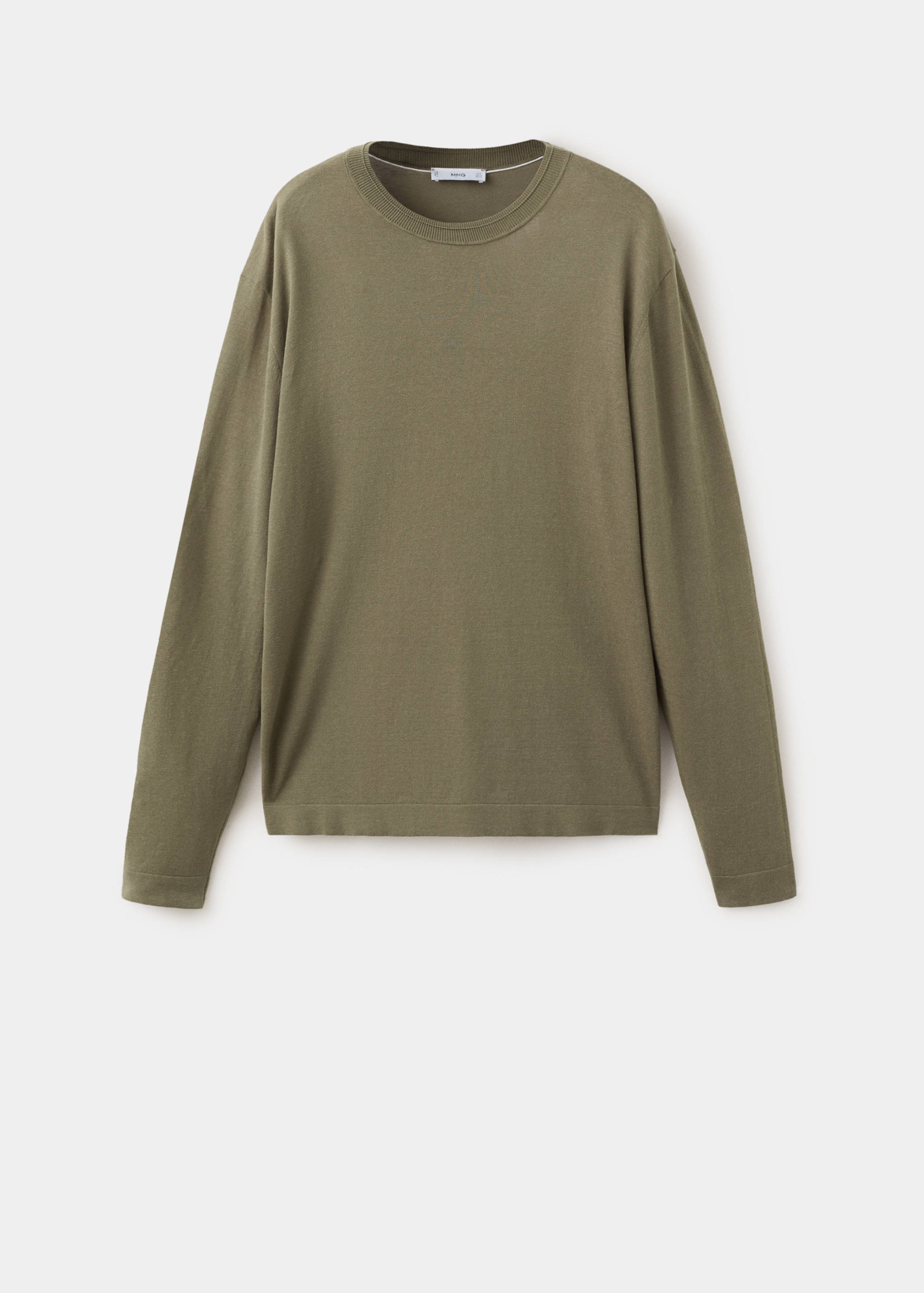 Fine-knit cotton sweater - Article without model