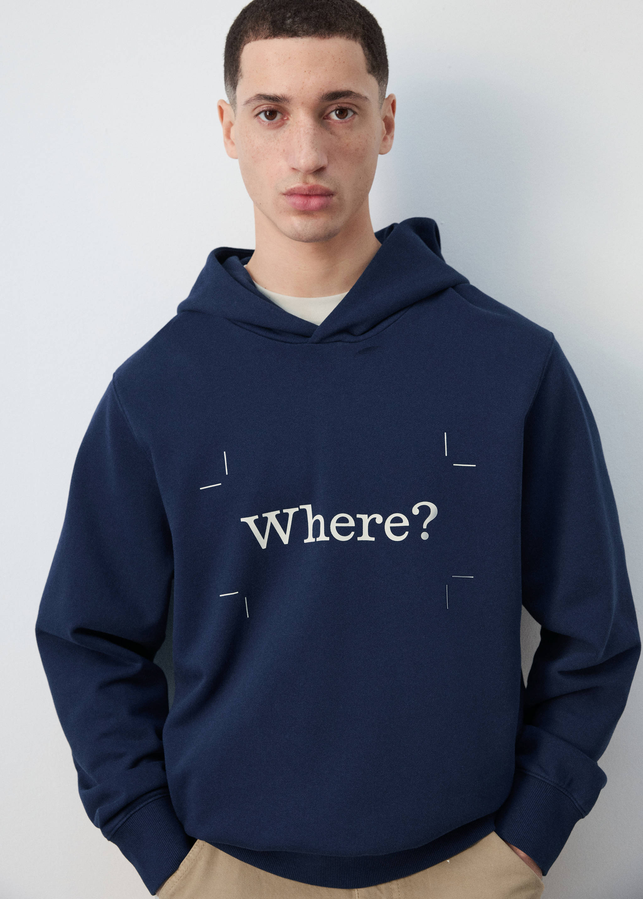 100% cotton hooded sweatshirt text - Details of the article 1