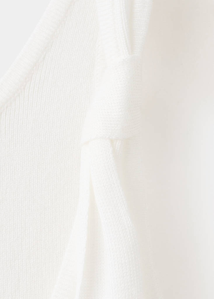 Top with knotted straps — White