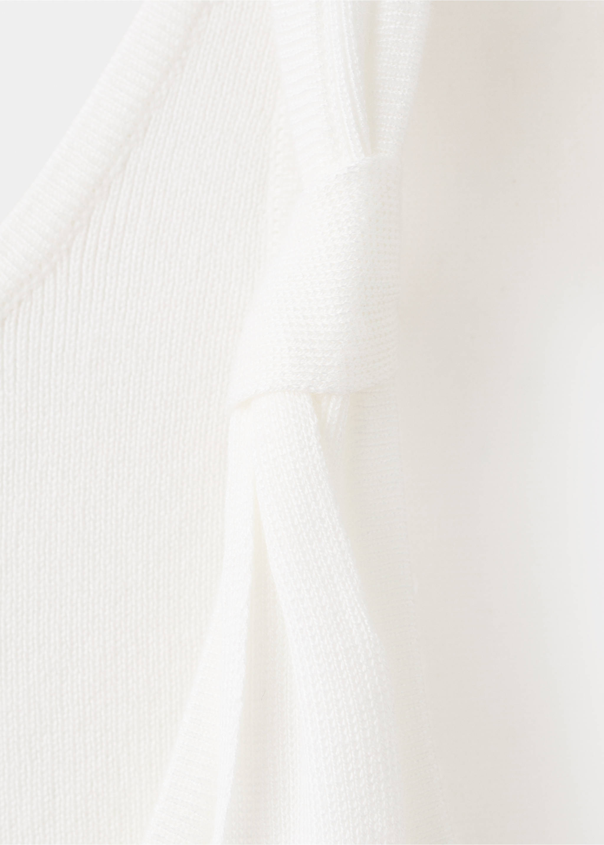 Top with knotted straps - Details of the article 8, White. Ref: 27057918-00.