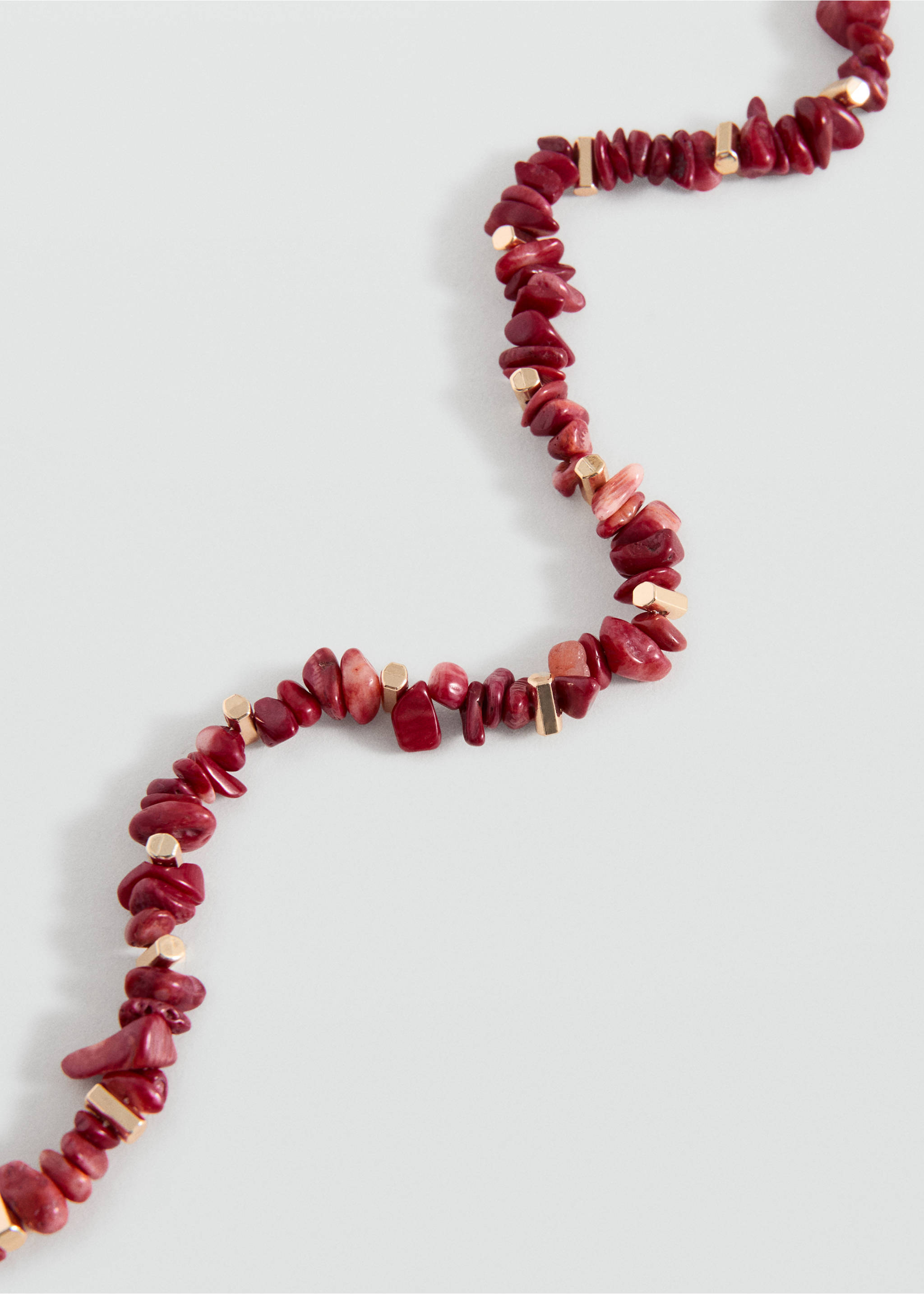 Beaded necklace - Medium plane, Red. Ref: 27057920-00.