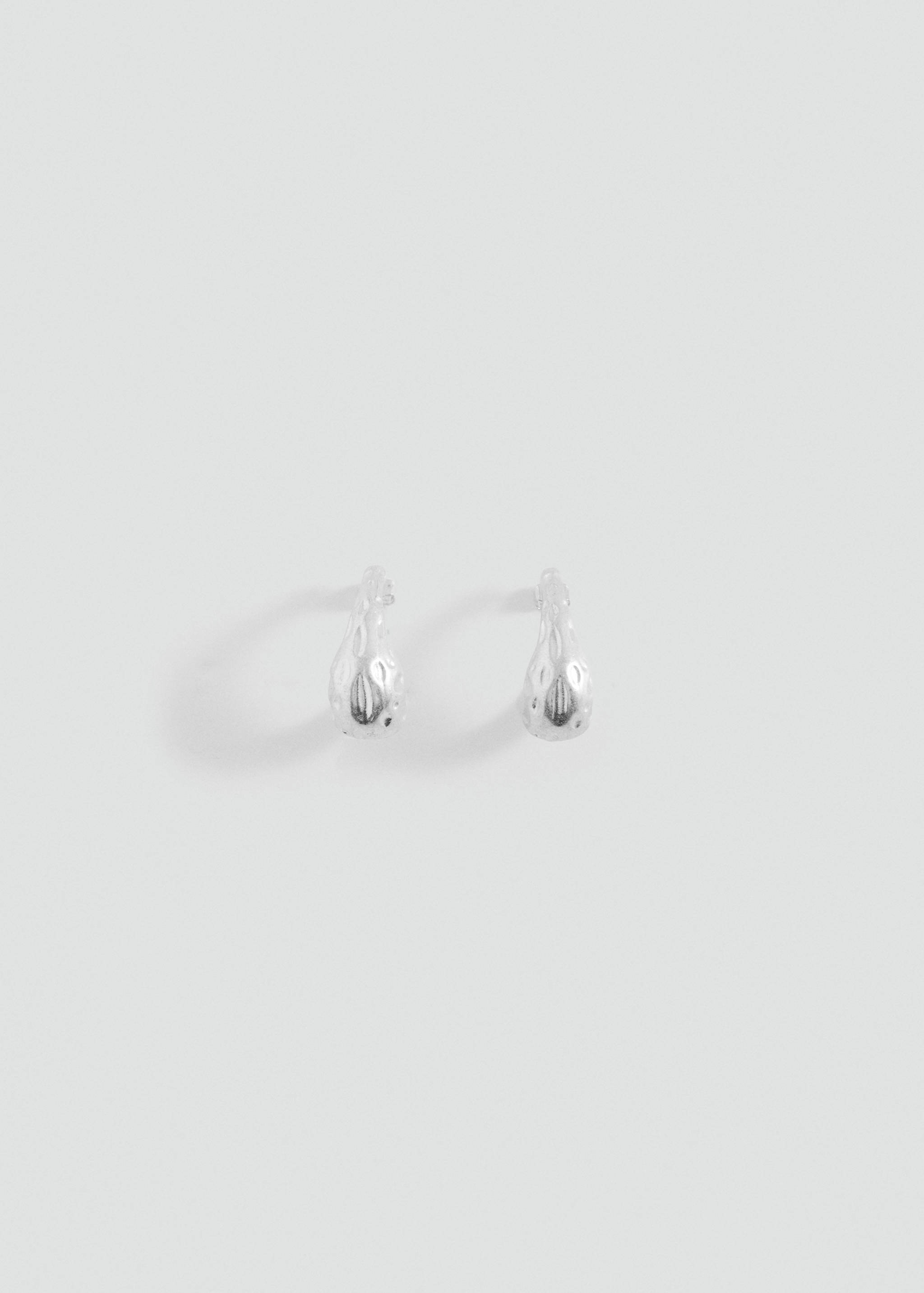 Boucles d'oreilles goutte texturées - Article sans modèle