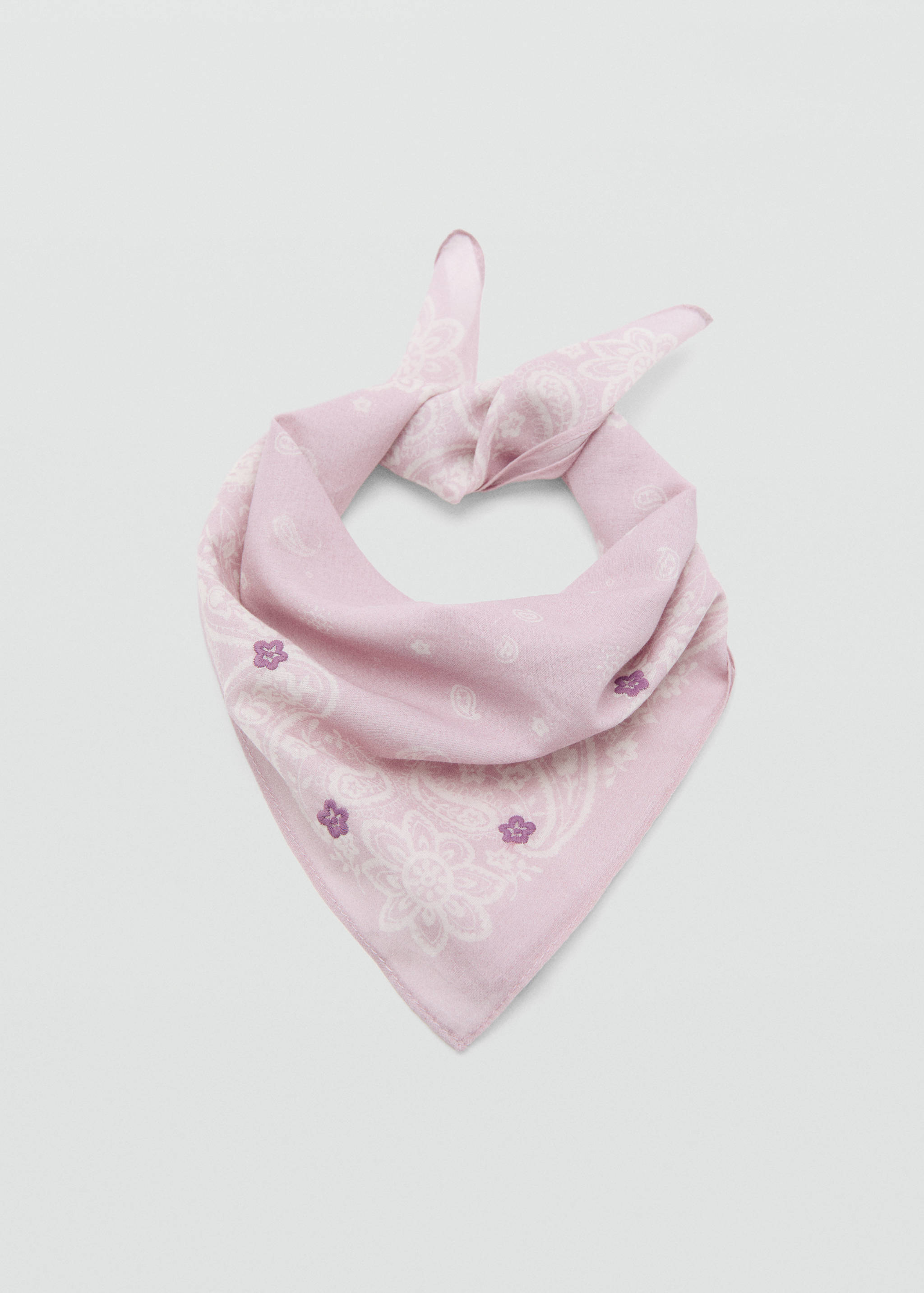 Paisley-print bandana scarf - Details of the article 1