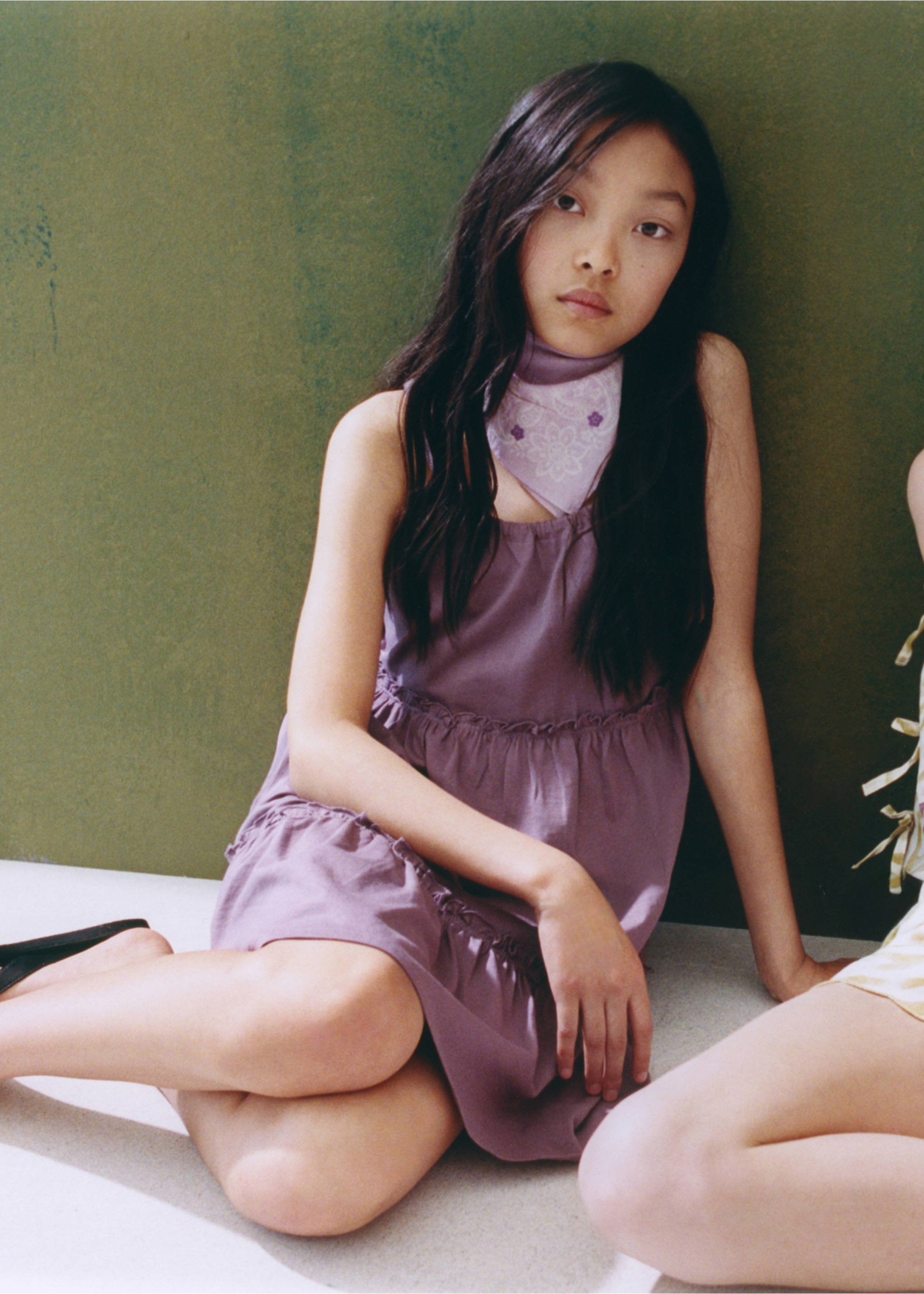 Paisley-print bandana scarf - General plane, Light/Pastel Purple. Ref: 27057923-00.