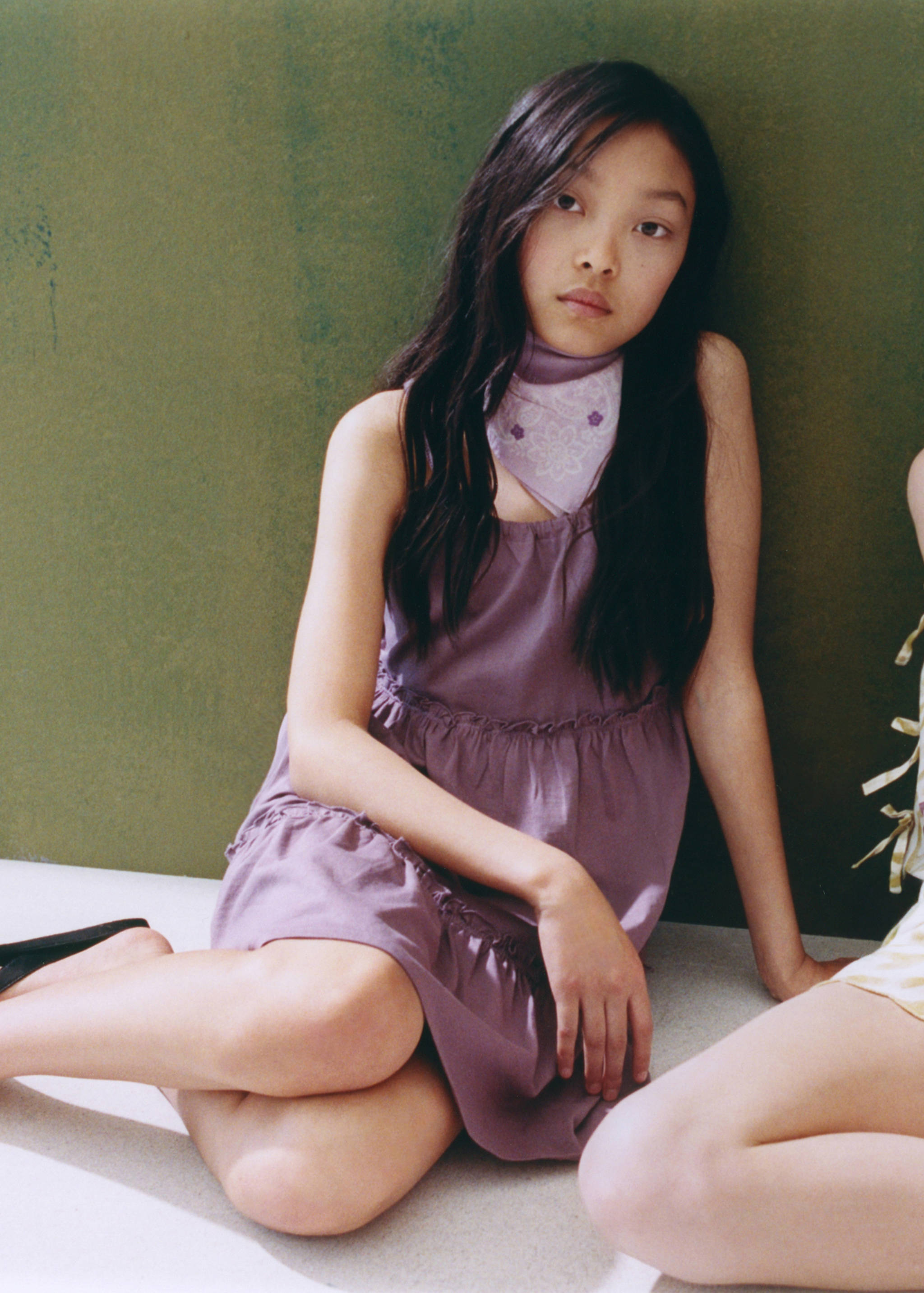 Paisley-print bandana scarf - General plane