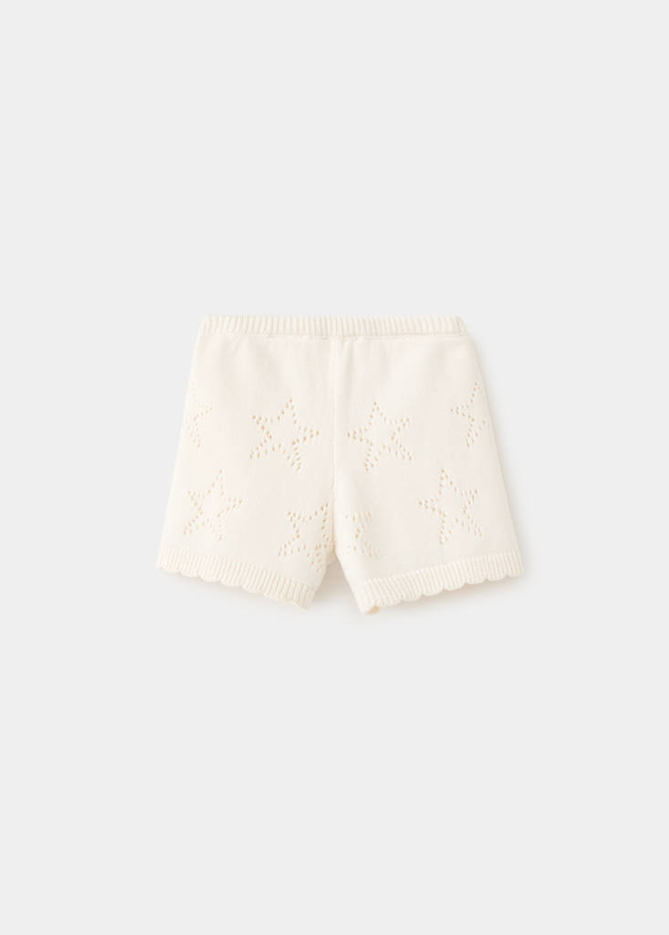 Star print knit shorts — Off White