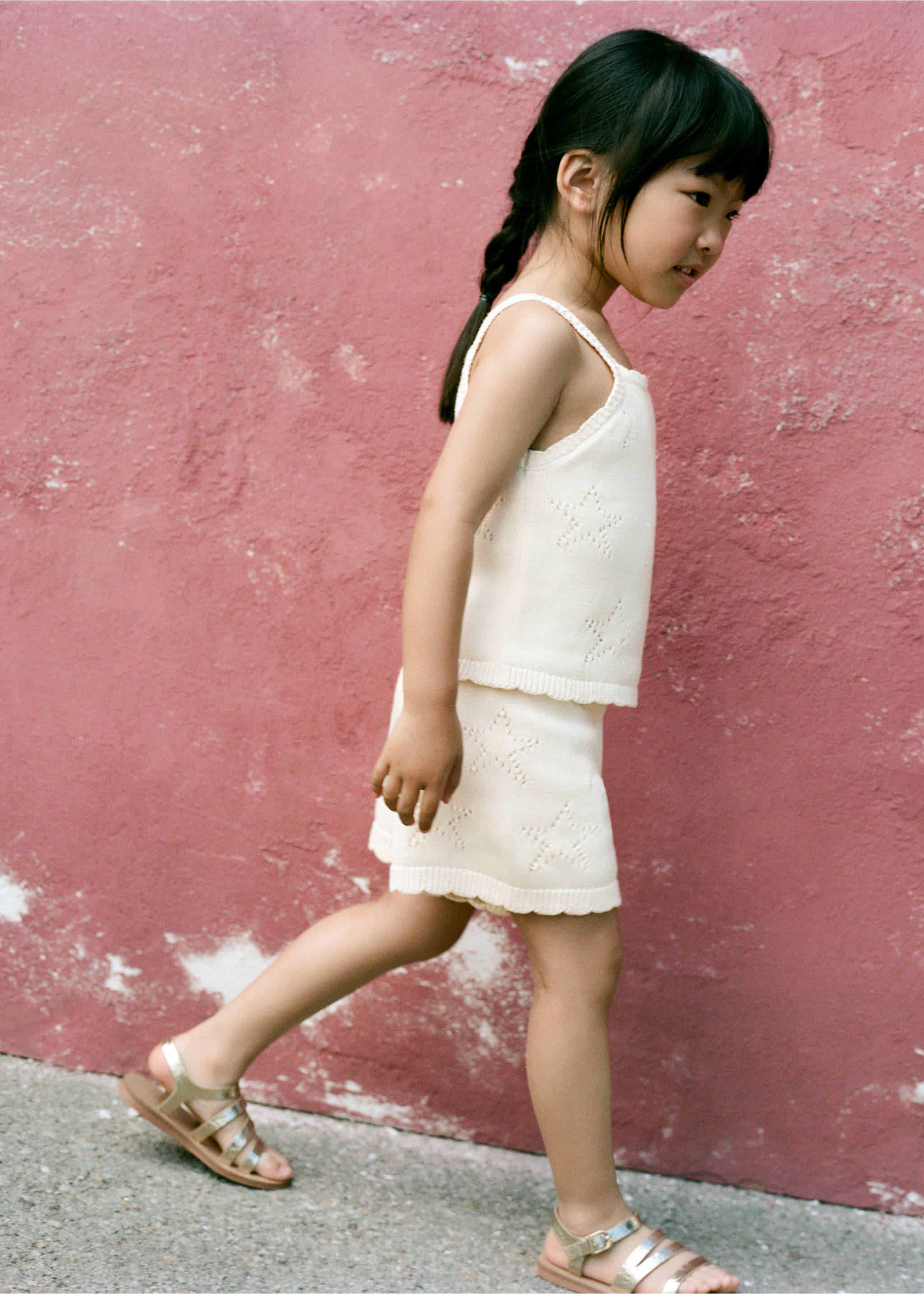 Star print knit shorts - Details of the article 5, Off White. Ref: 27057925-00.