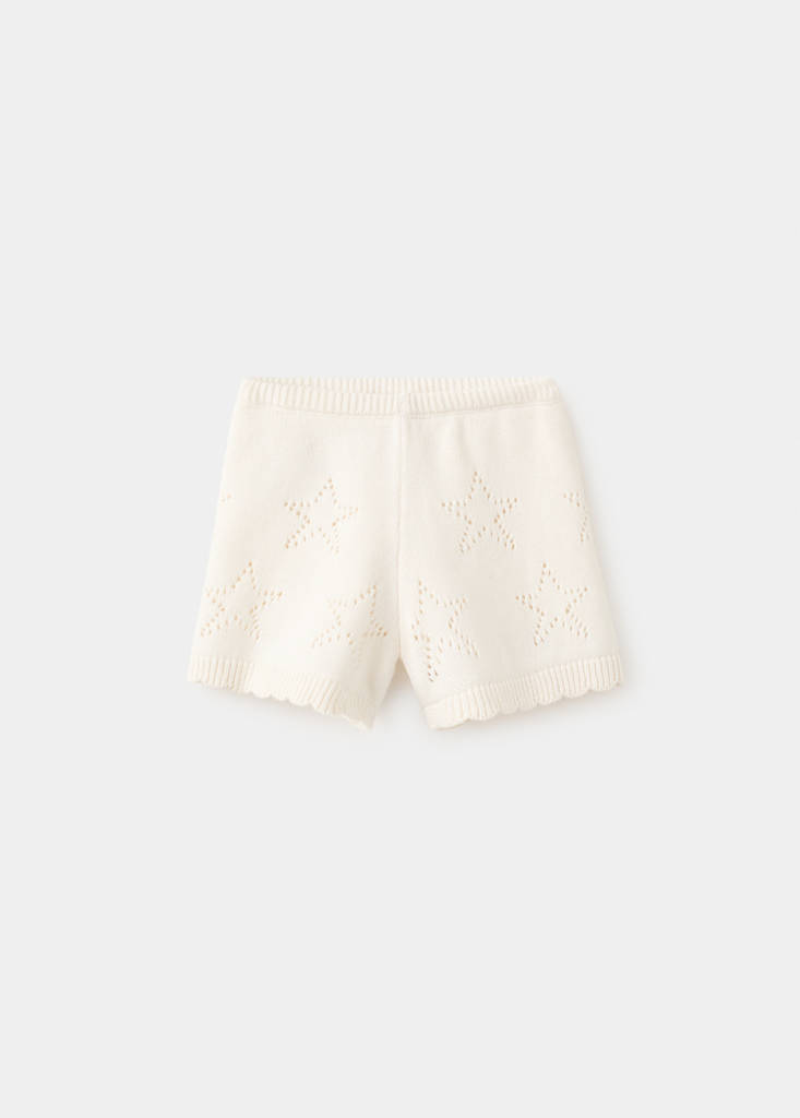 Star print knit shorts — Off White