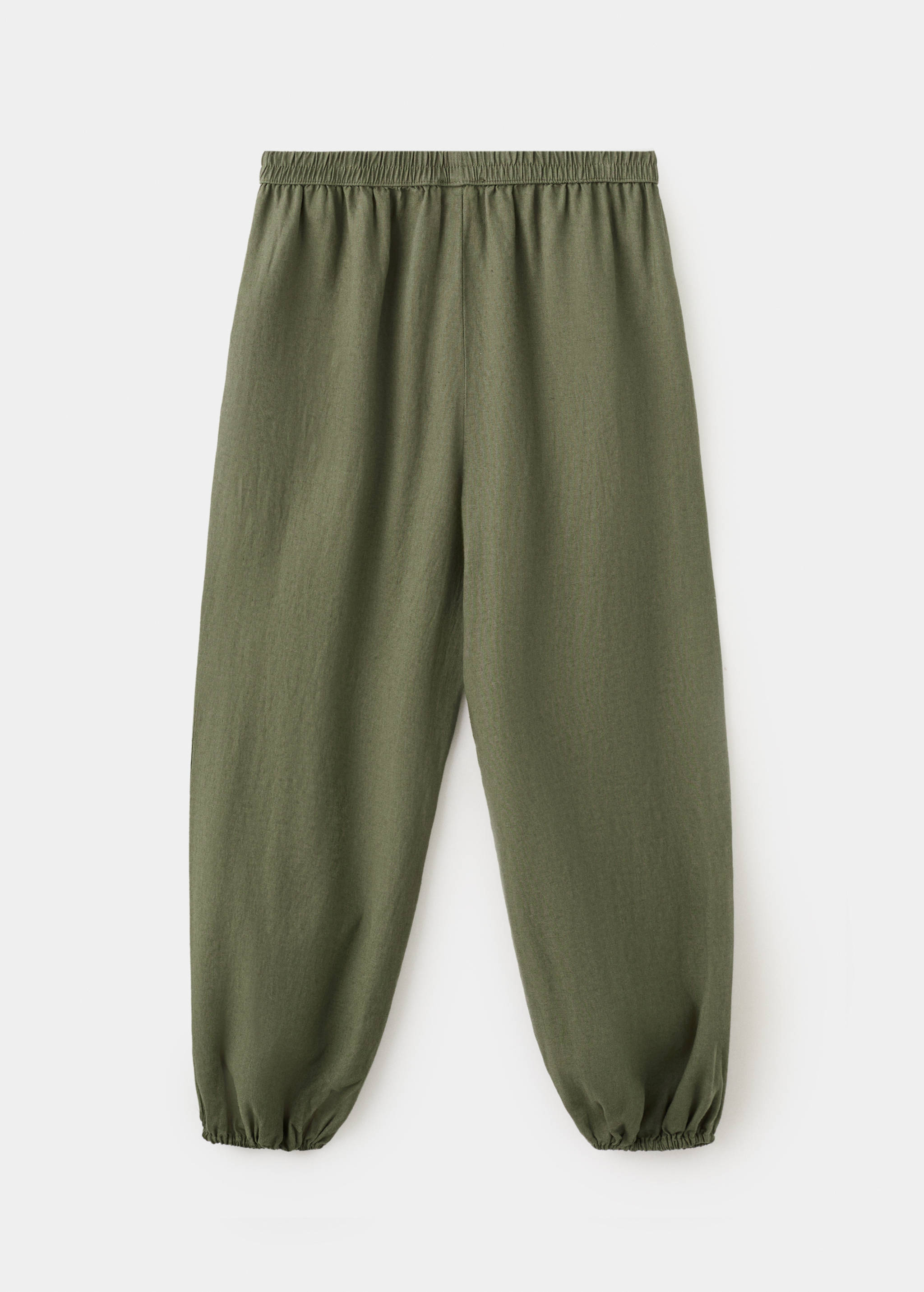 Linen baggy trousers - Reverse of the article