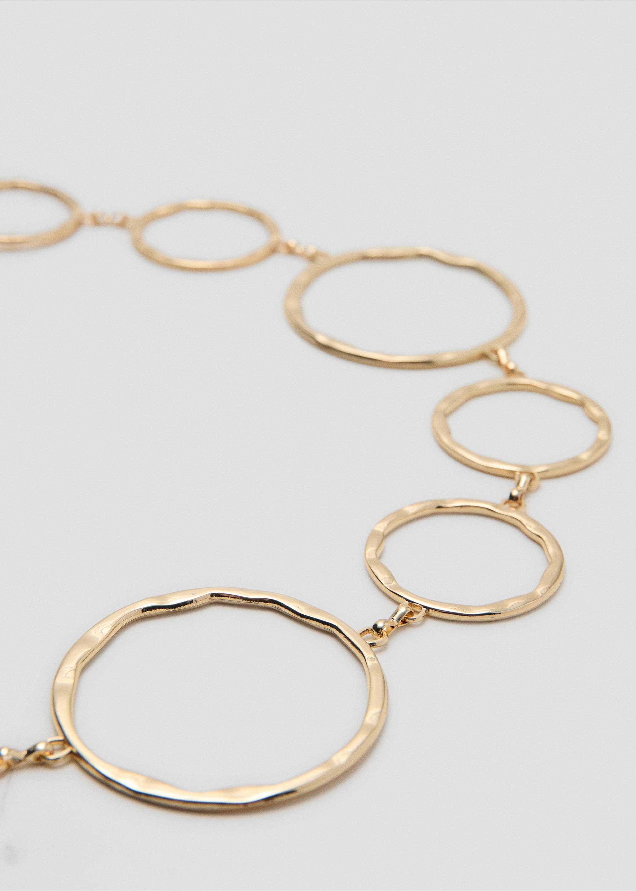 Ring chain belt - Details of the article 1, Gold. Ref: 27057931-00.