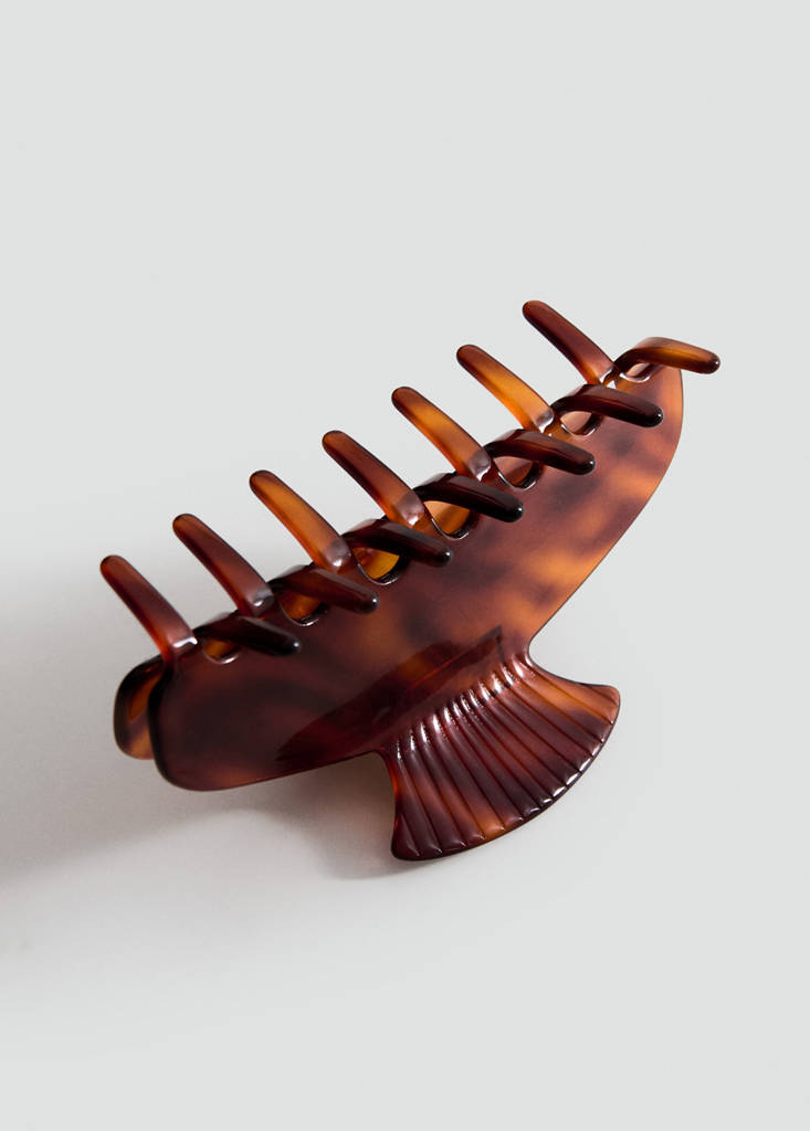 Hair clip — Brown