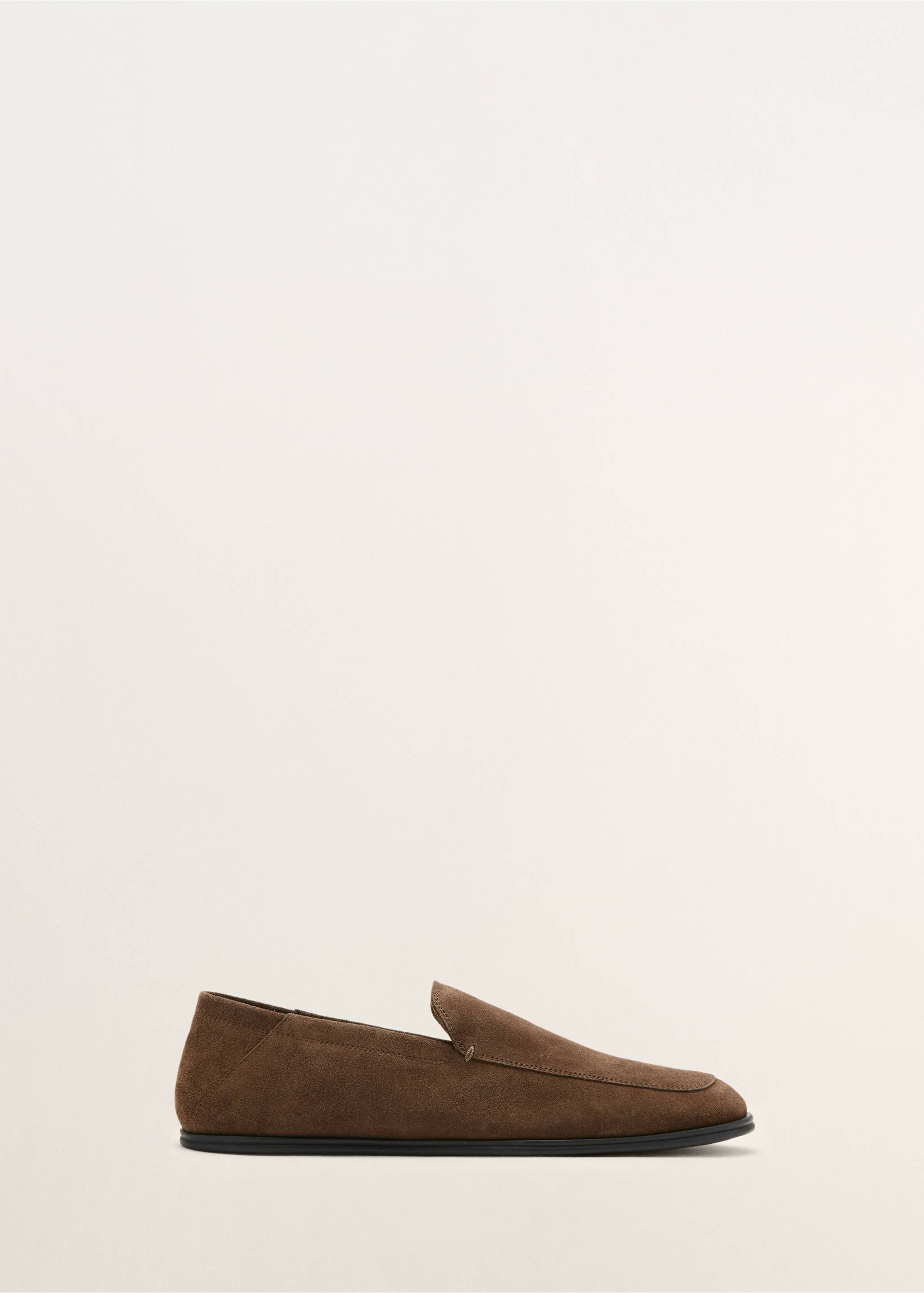 Suede leather loafers - Article without model, Cognac. Ref: 27057934-00.