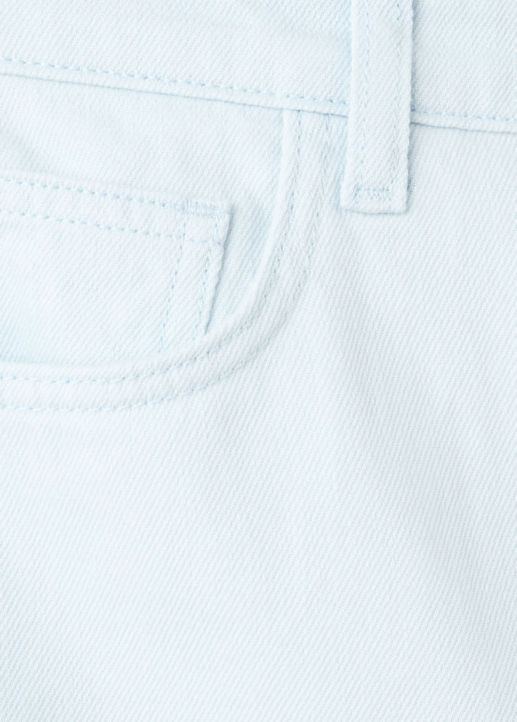 Wide leg mid-rise jeans — Sky Blue