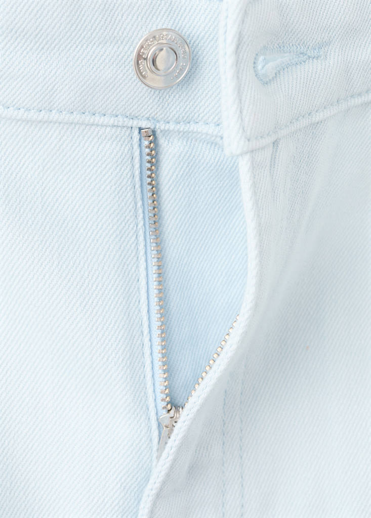 Wide leg mid-rise jeans — Sky Blue