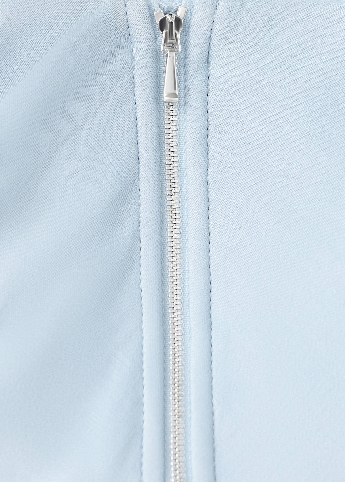 Strapless top with ruffles — Sky Blue