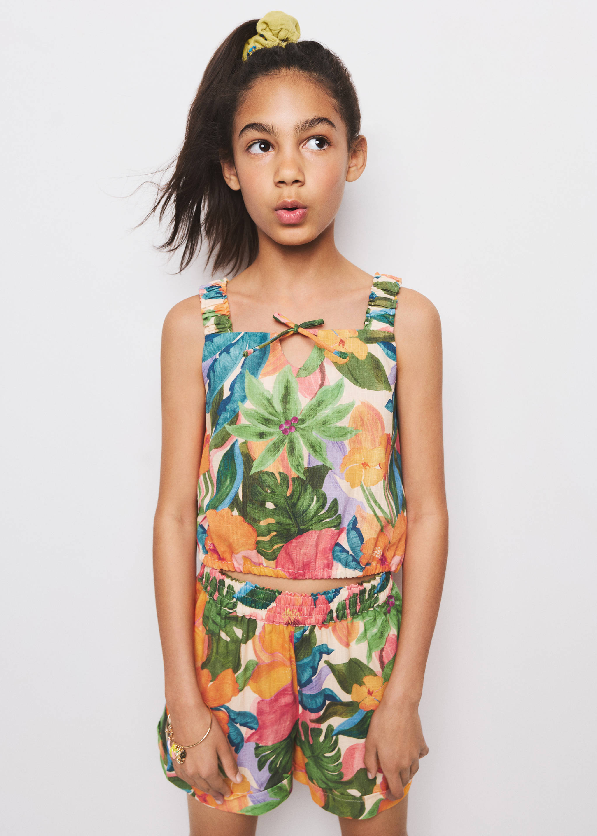 Tropical print blouse - Medium plane