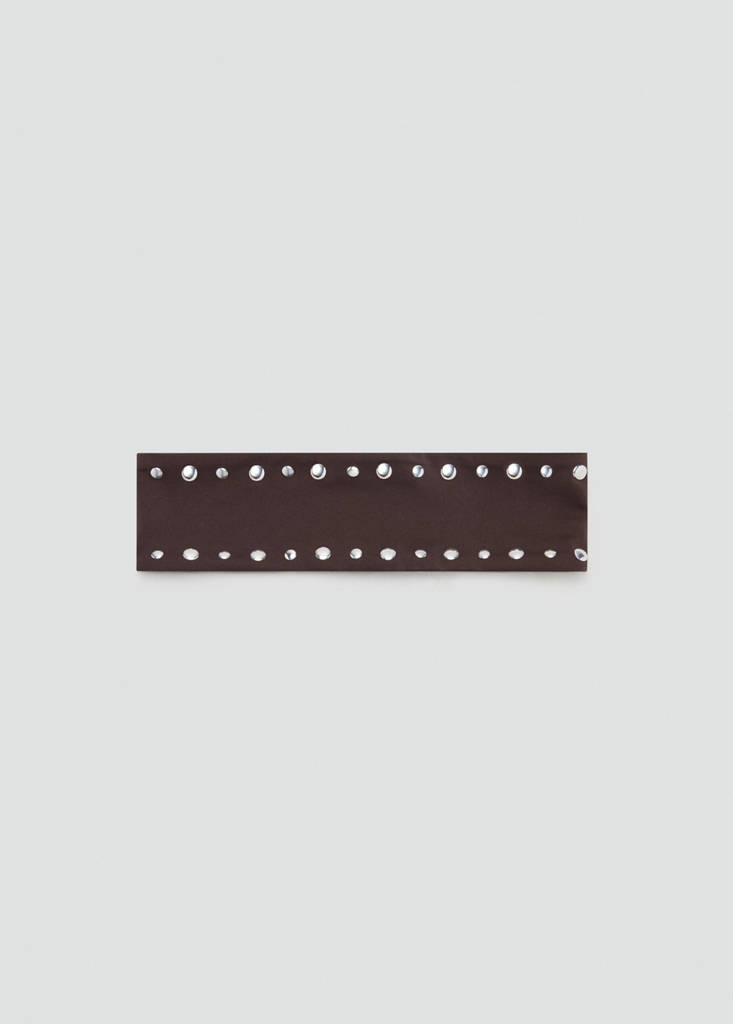 Studded headband — Chocolate