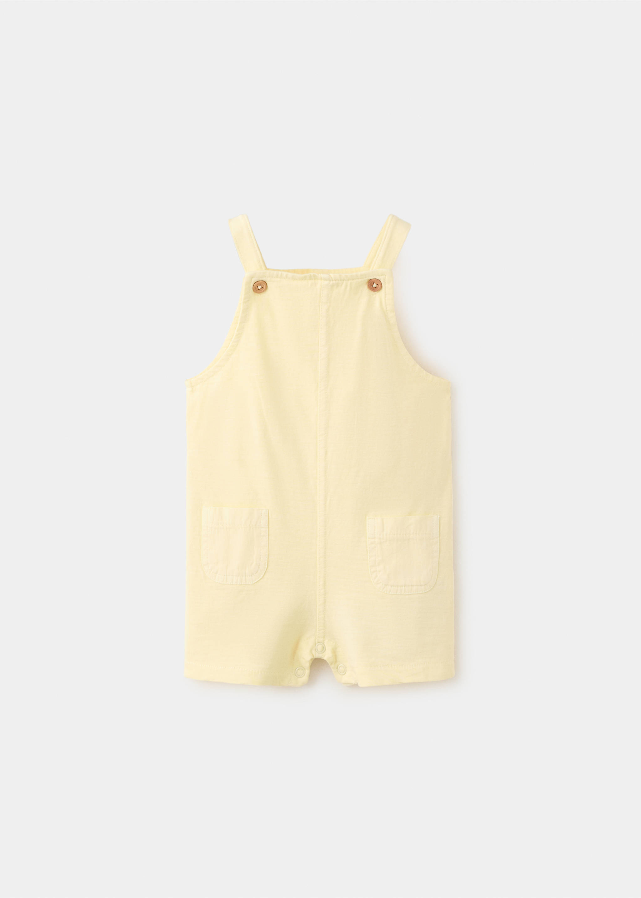 Cotton dungarees with pocket detailing - منتج دون نموذج, أصفر. Ref: 27058261-00.