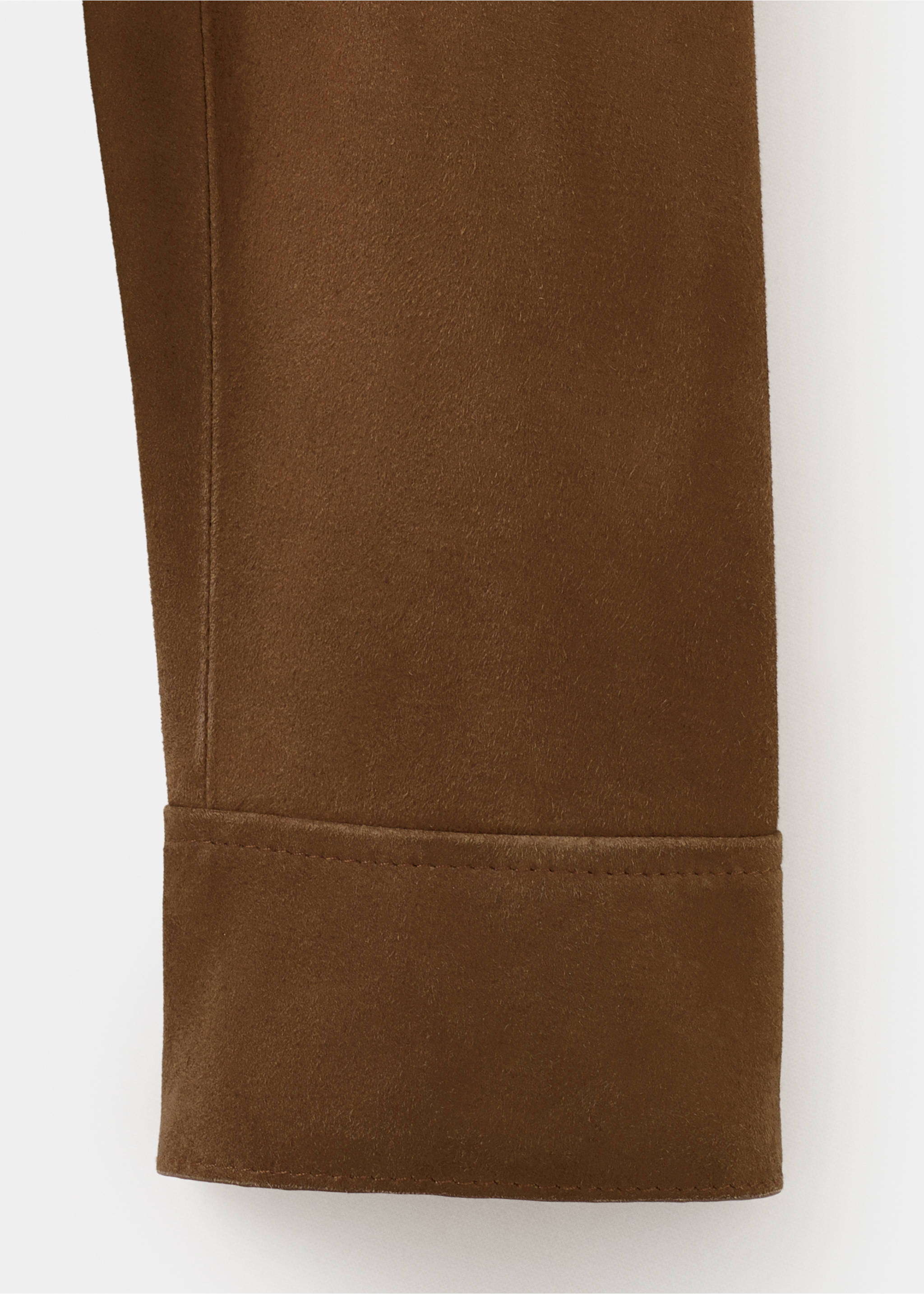 Blouson 100 % cuir daim poches - Détail de l'article 0, Marron moyen. Ref: 27058263-00.